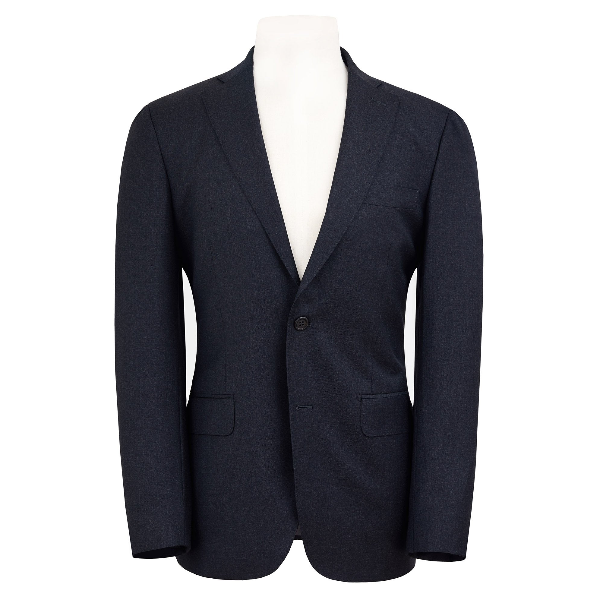 HENRY SARTORIAL Twill Suit CHARCOAL REG - Henry BucksSuits23BSR023 - CHCL - R - 46