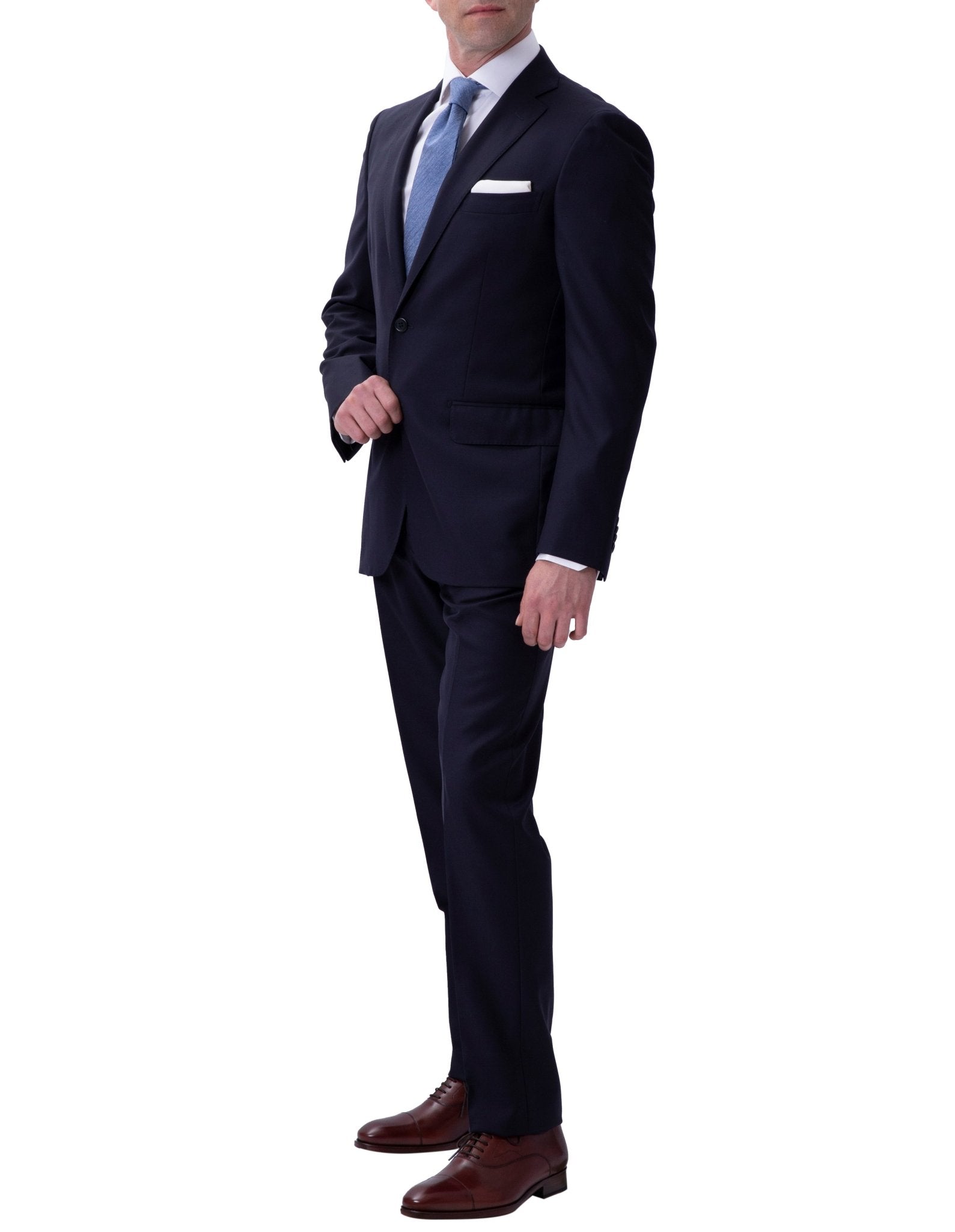 HENRY SARTORIAL Twill Suit NAVY LG - Henry BucksSuits23BSR023 - NAVY - L - 46