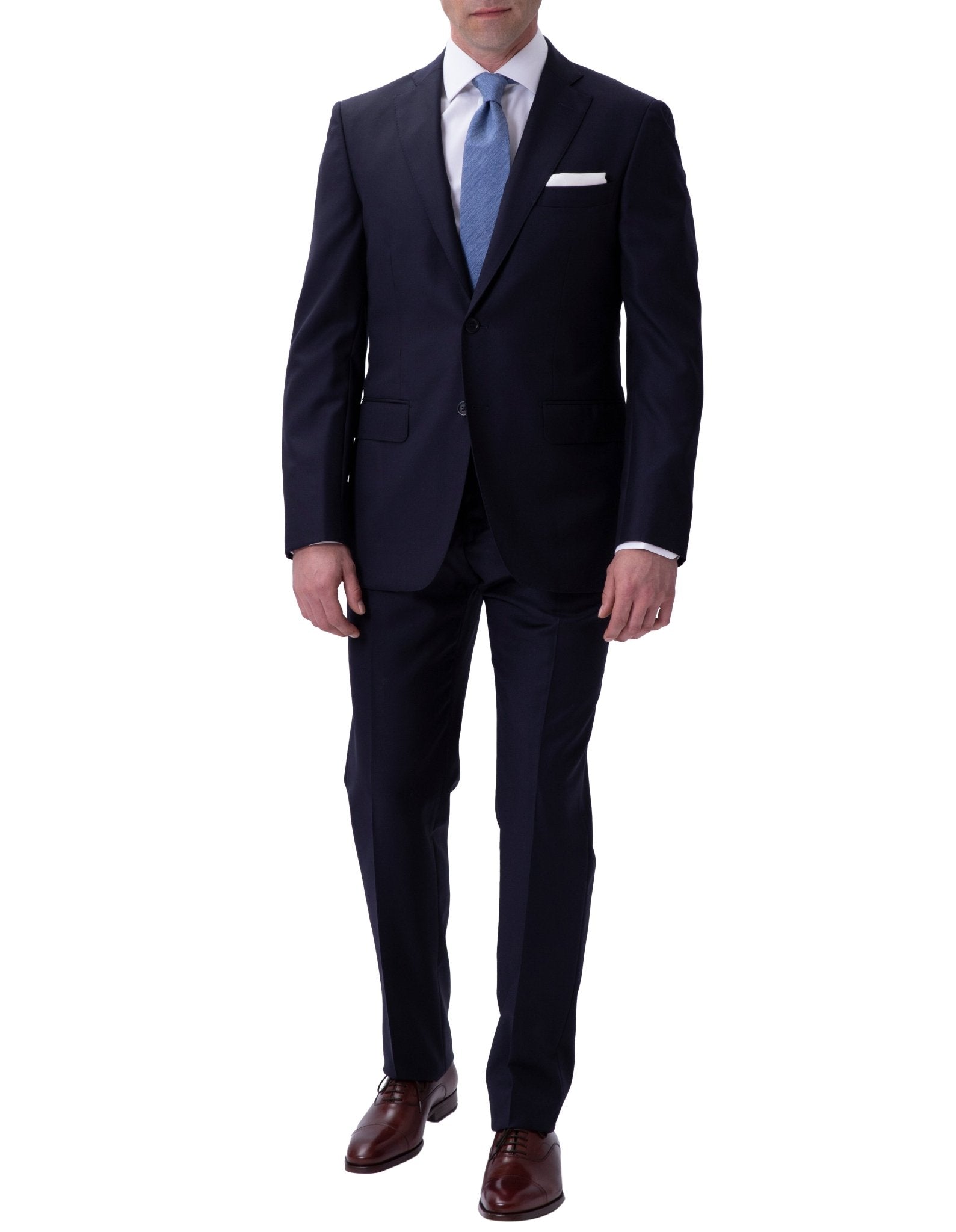 HENRY SARTORIAL Twill Suit NAVY REG - Henry BucksSuits23BSR023 - NAVY - R - 46
