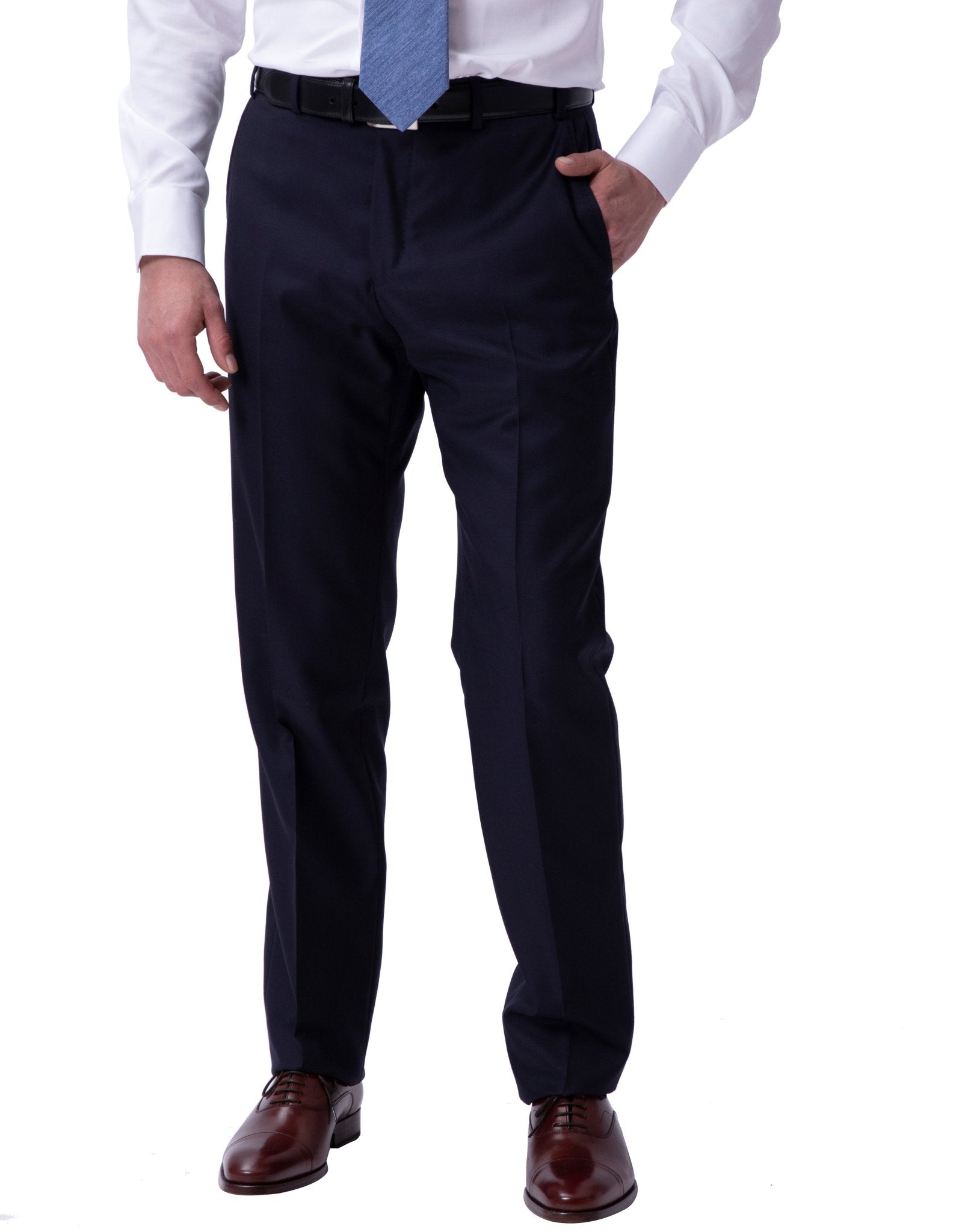 HENRY SARTORIAL Twill Suit NAVY REG - Henry BucksSuits23BSR023 - NAVY - R - 46