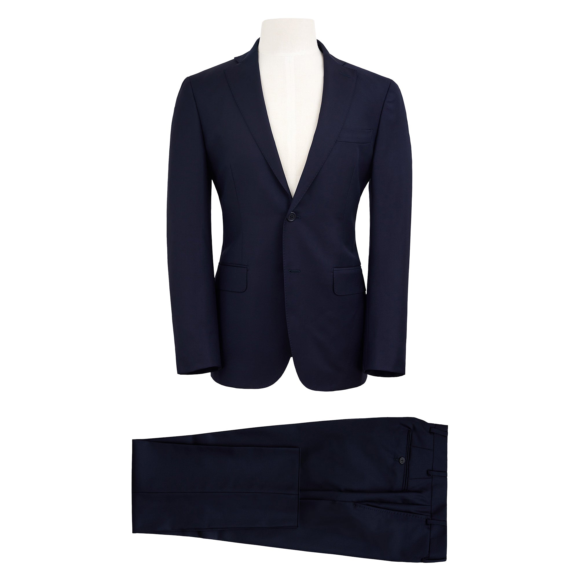 HENRY SARTORIAL Twill Suit NAVY REG - Henry BucksSuits23BSR023 - NAVY - R - 46