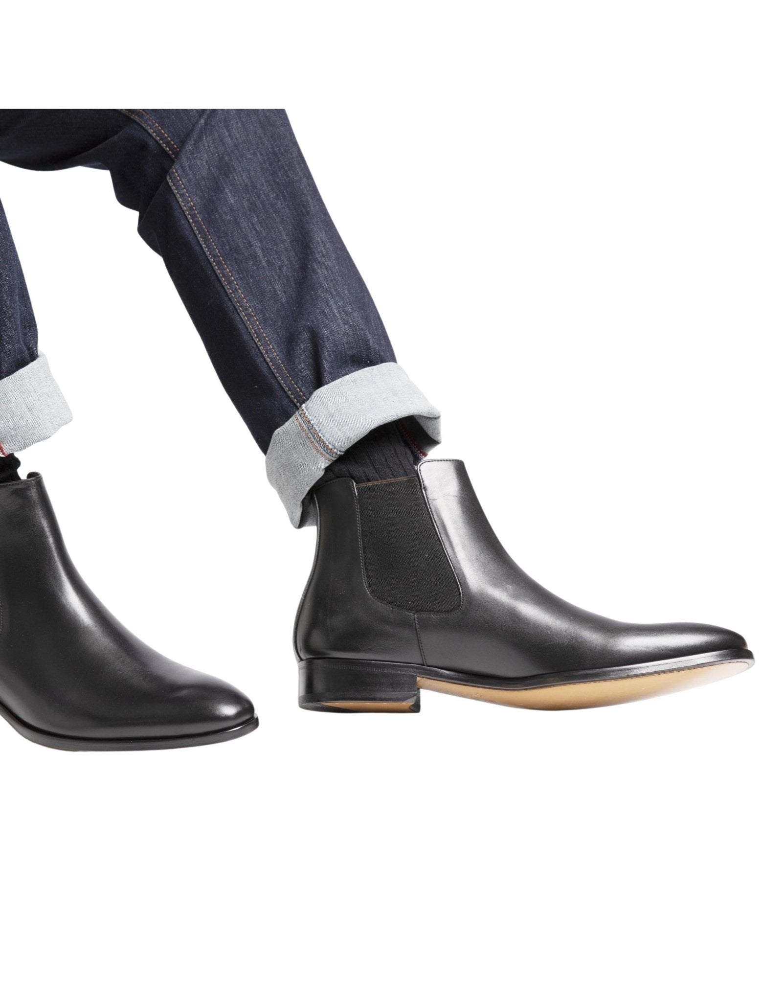 HENRY SARTORIAL Tyler Chelsea Boot BLACK - Henry BucksBoots80B134 - BLCK - 5