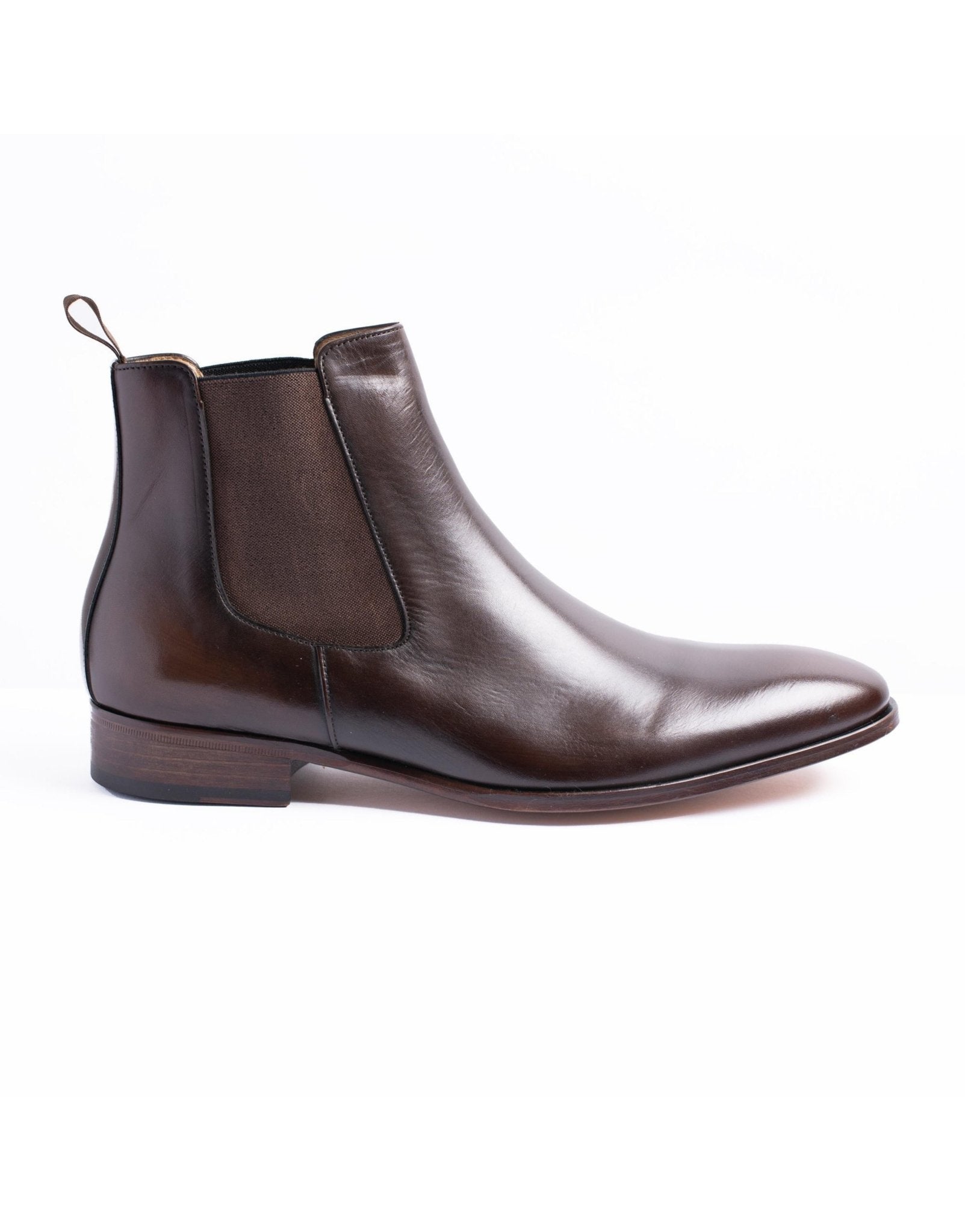 HENRY SARTORIAL Tyler Chelsea Boot DARK BROWN - Henry BucksBoots80B134 - BRDK - 5