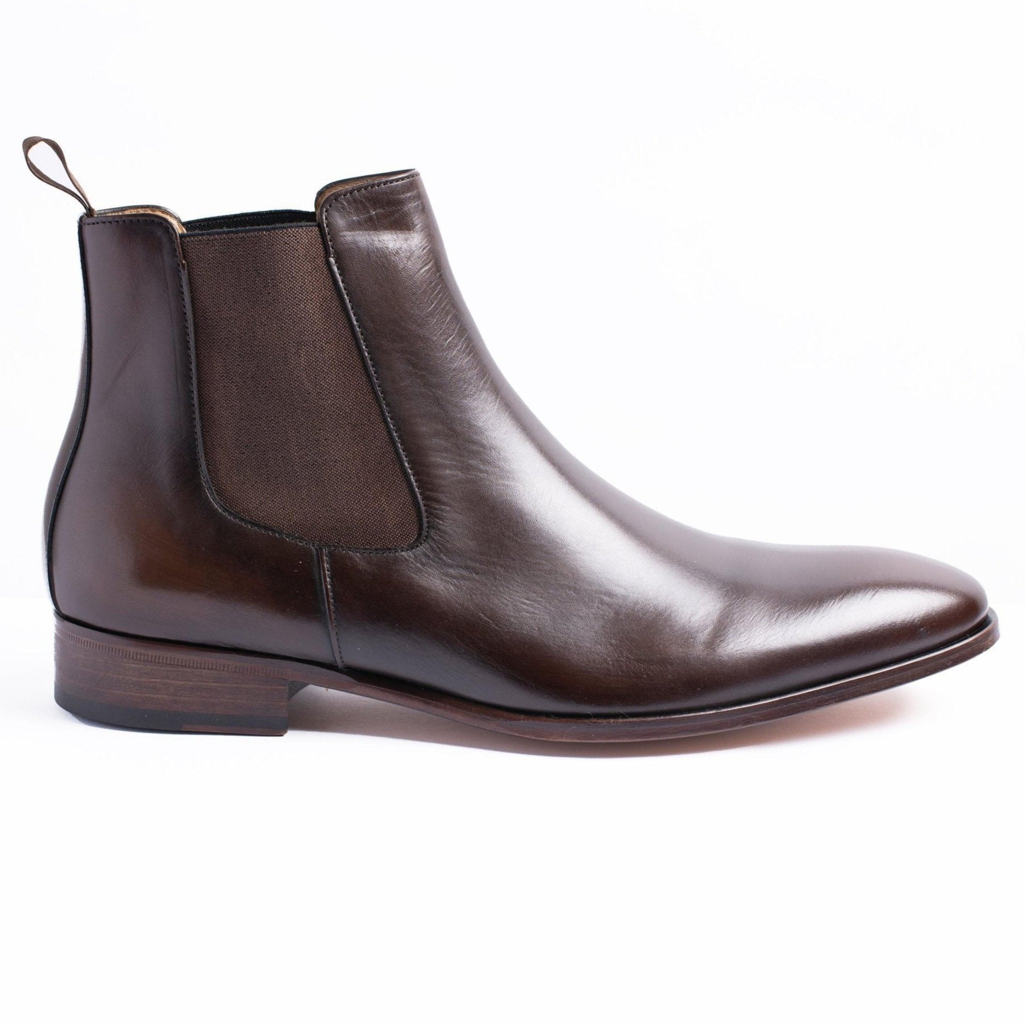 HENRY SARTORIAL Tyler Chelsea Boot DARK BROWN - Henry BucksBoots80B134 - BRDK - 5