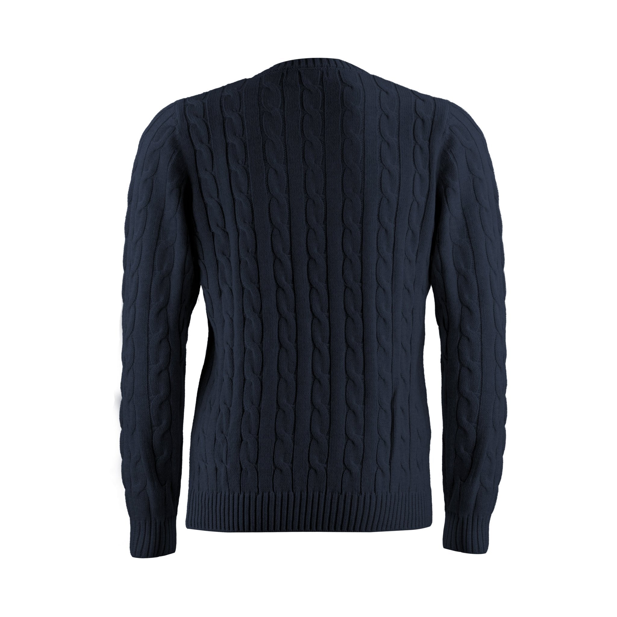 HENRY SARTORIAL V Neck Cotton Jumper NAVY - Henry Bucks