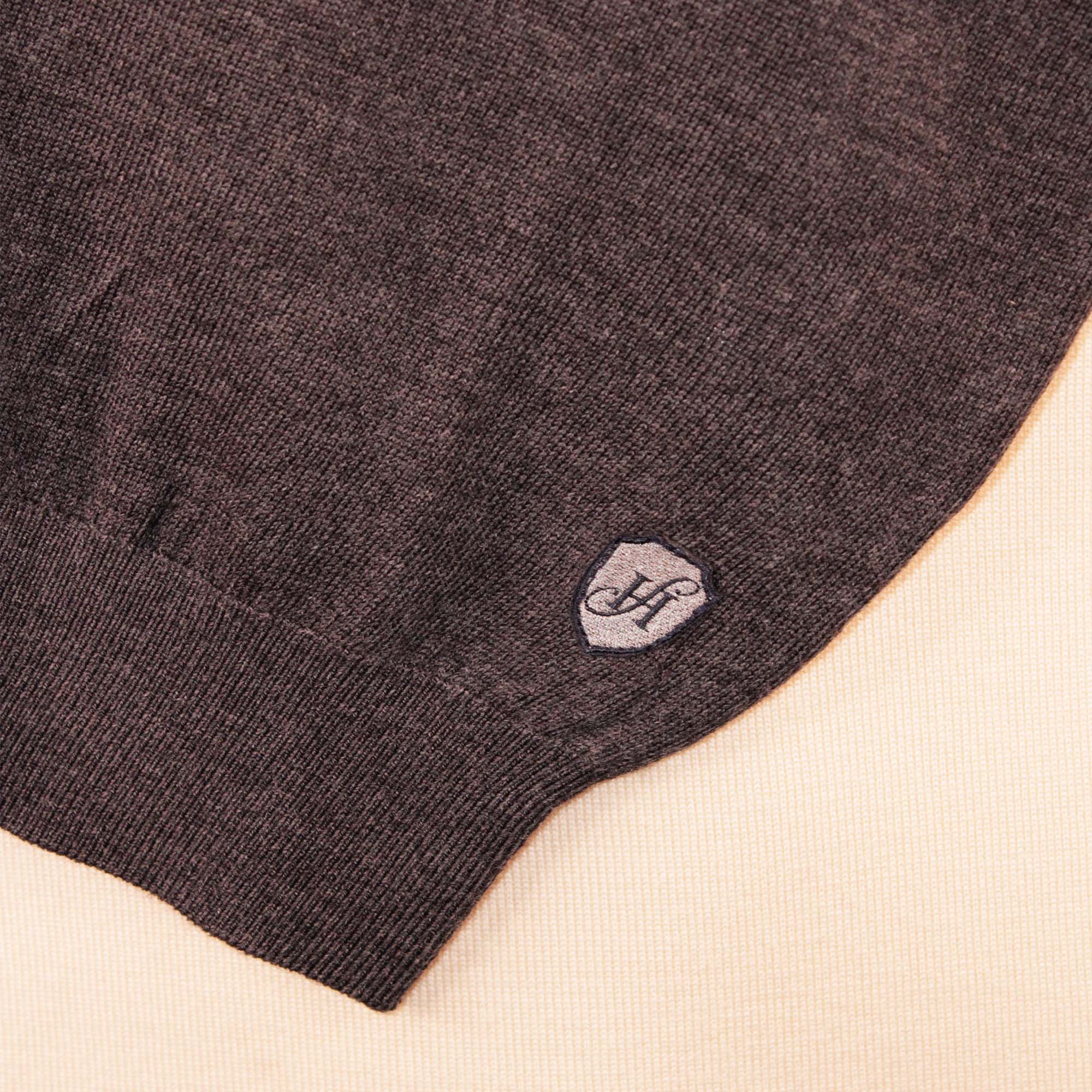 HENRY SARTORIAL V - Neck Jumper CHARCOAL - Henry BucksKnitwear62AW240002 - CHCL - SM