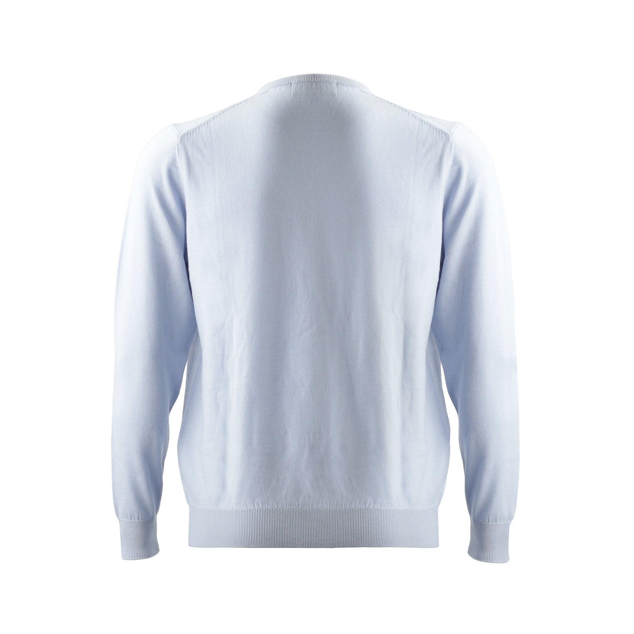 HENRY SARTORIAL V - Neck Jumper LIGHT BLUE - Henry Bucks