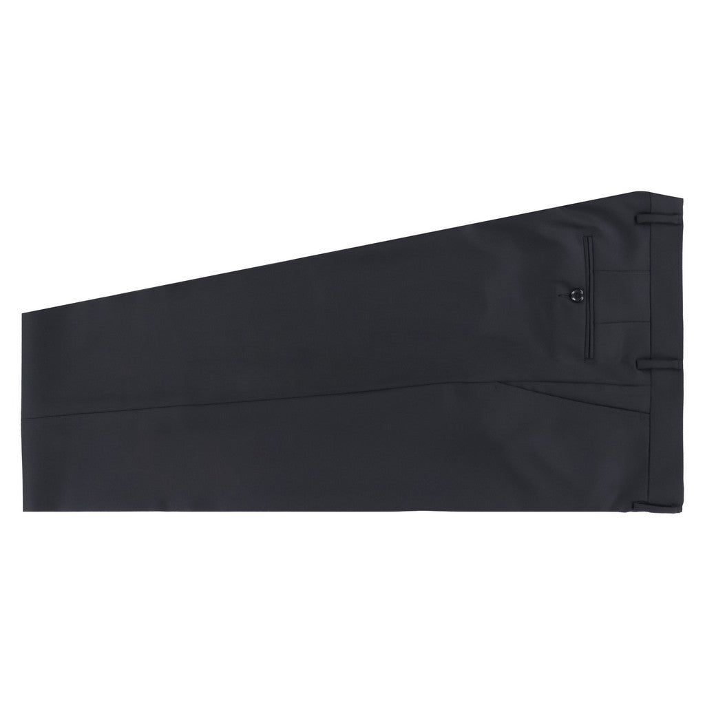 HENRY SARTORIAL VBC Merino Wool Notch Lapel Suit BLACK - Henry Bucks