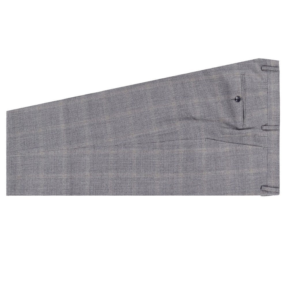 HENRY SARTORIAL VBC S110's Wool Houndstooth Check Suit BLACK - Henry Bucks