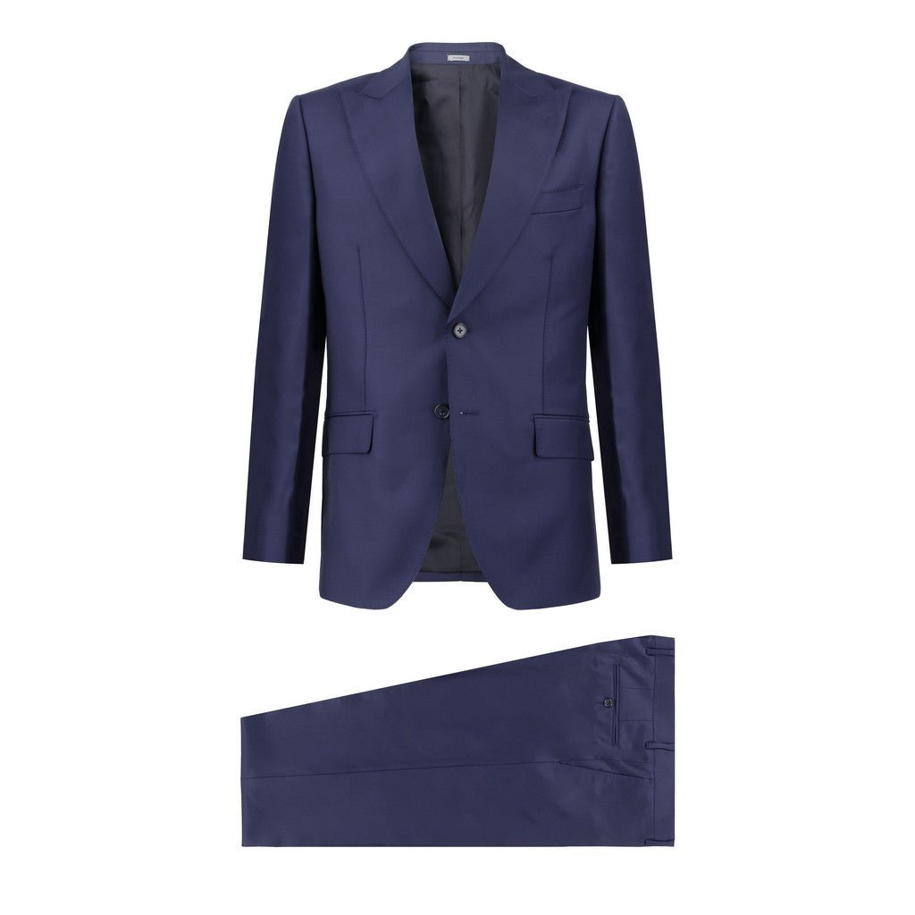 HENRY SARTORIAL VBC S110's Wool Suit NAVY - Henry Bucks