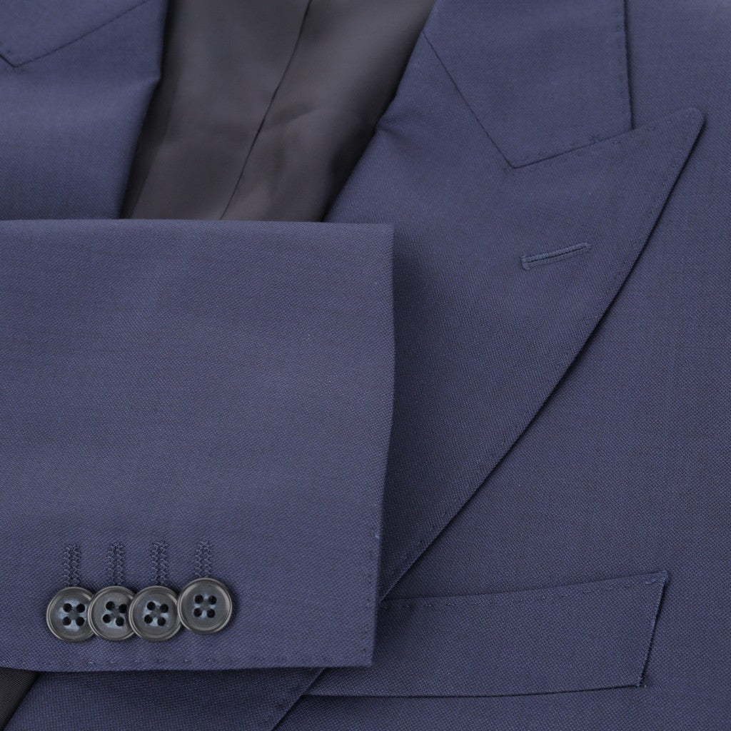 HENRY SARTORIAL VBC S110's Wool Suit NAVY - Henry Bucks