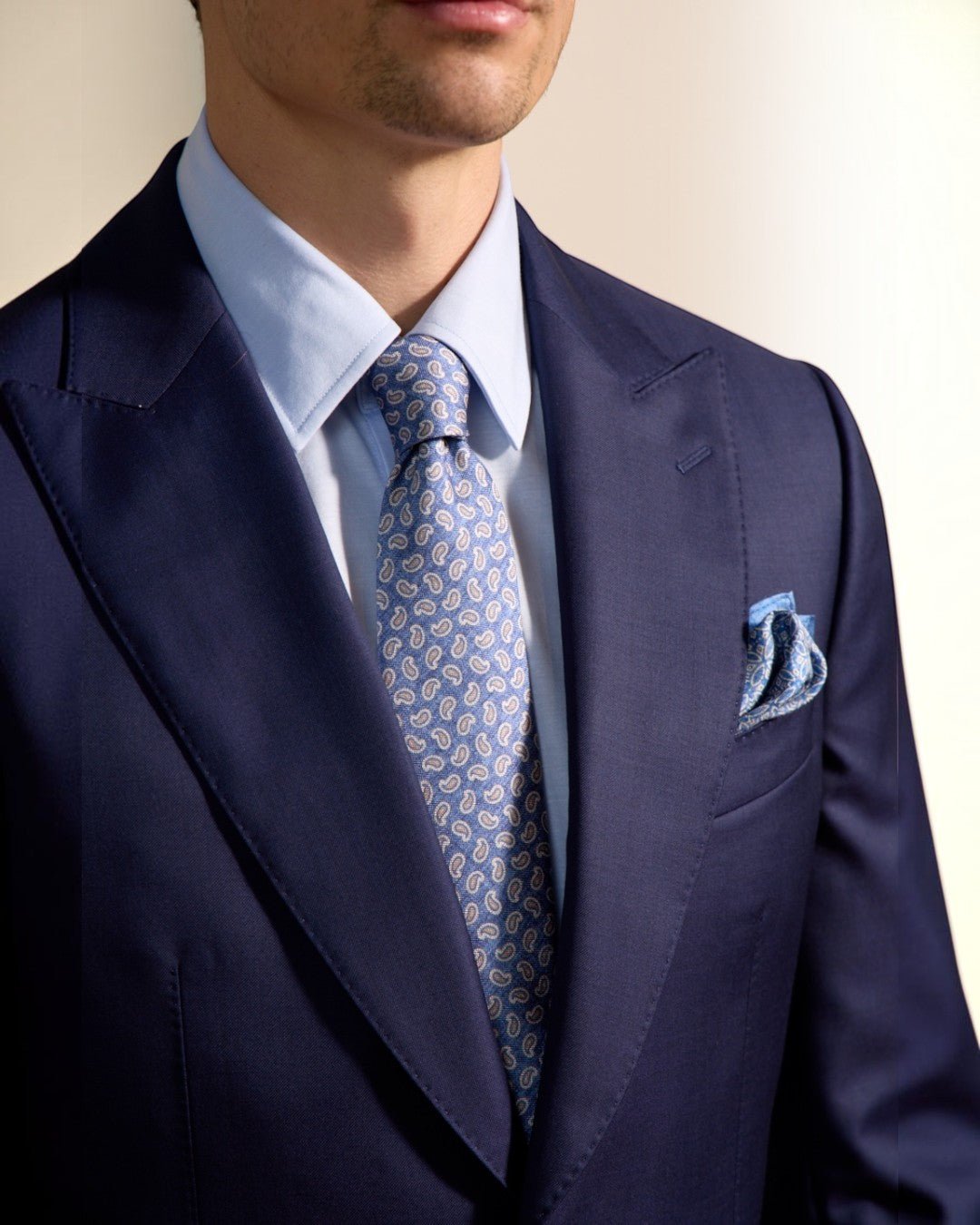 HENRY SARTORIAL VBC S110's Wool Suit NAVY - Henry Bucks