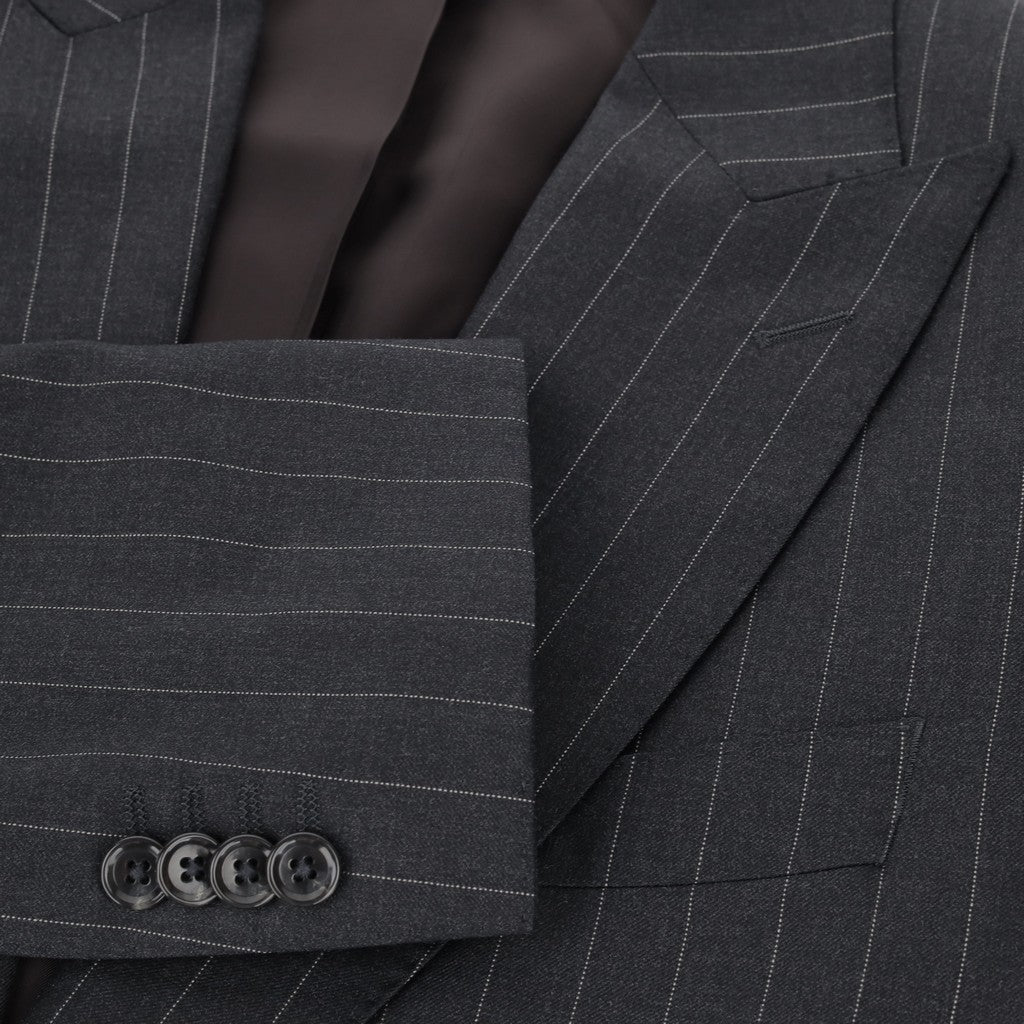 HENRY SARTORIAL VBC Wool Stripe Suit CHARCOAL - Henry Bucks