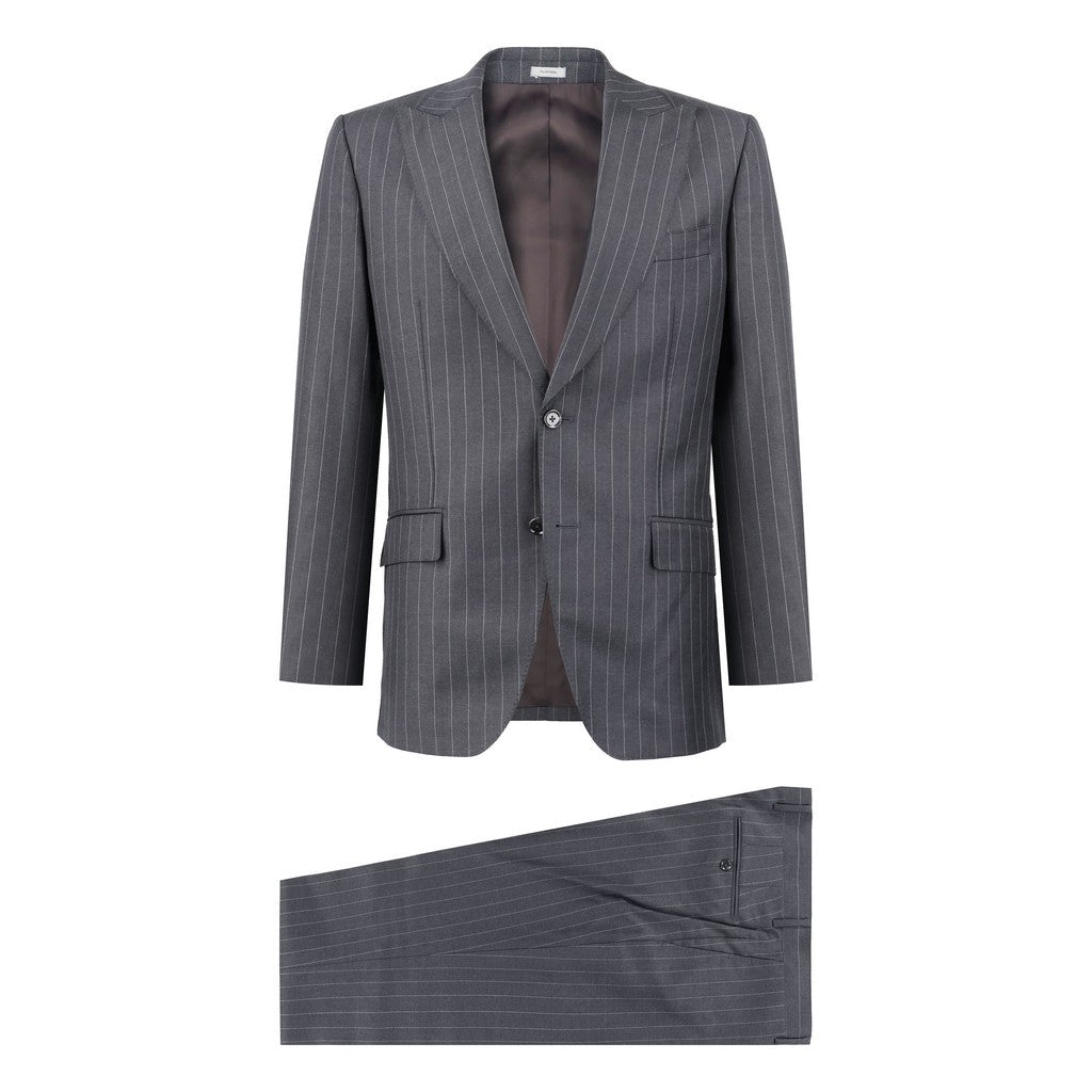 HENRY SARTORIAL VBC Wool Stripe Suit CHARCOAL - Henry Bucks