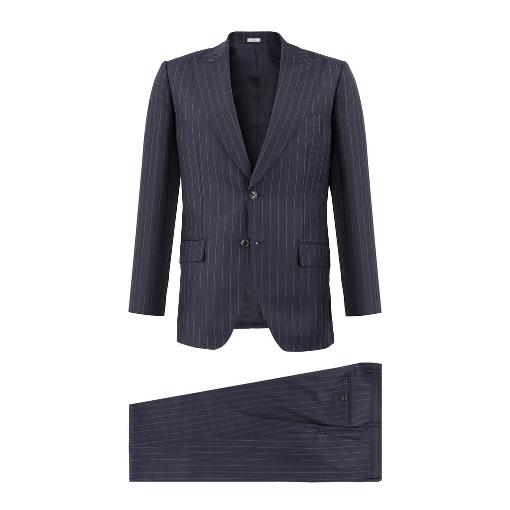 HENRY SARTORIAL VBC Wool Stripe Suit NAVY - Henry Bucks