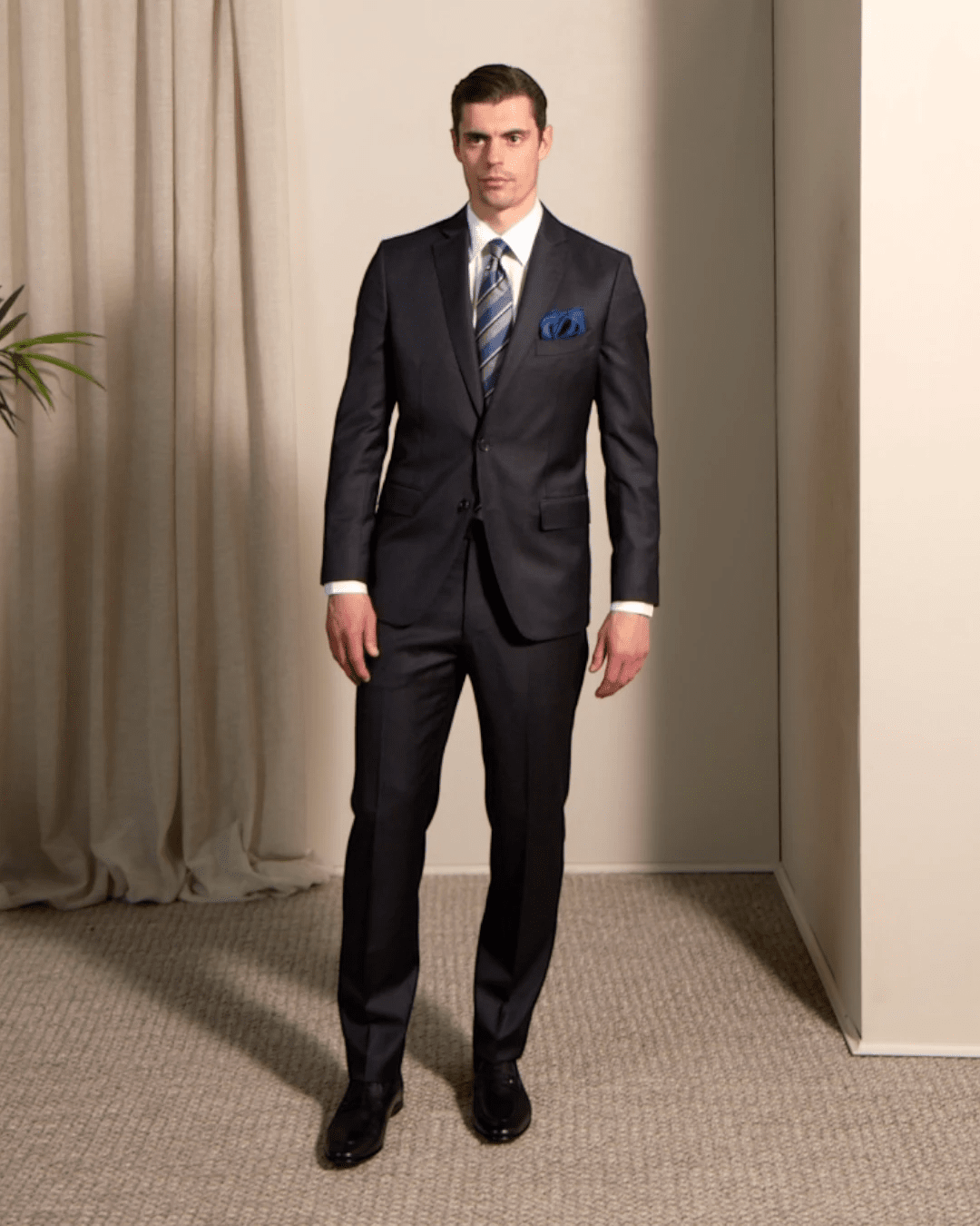 HENRY SARTORIAL VBC Wool Twill Suit CHARCOAL REG - Henry Bucks