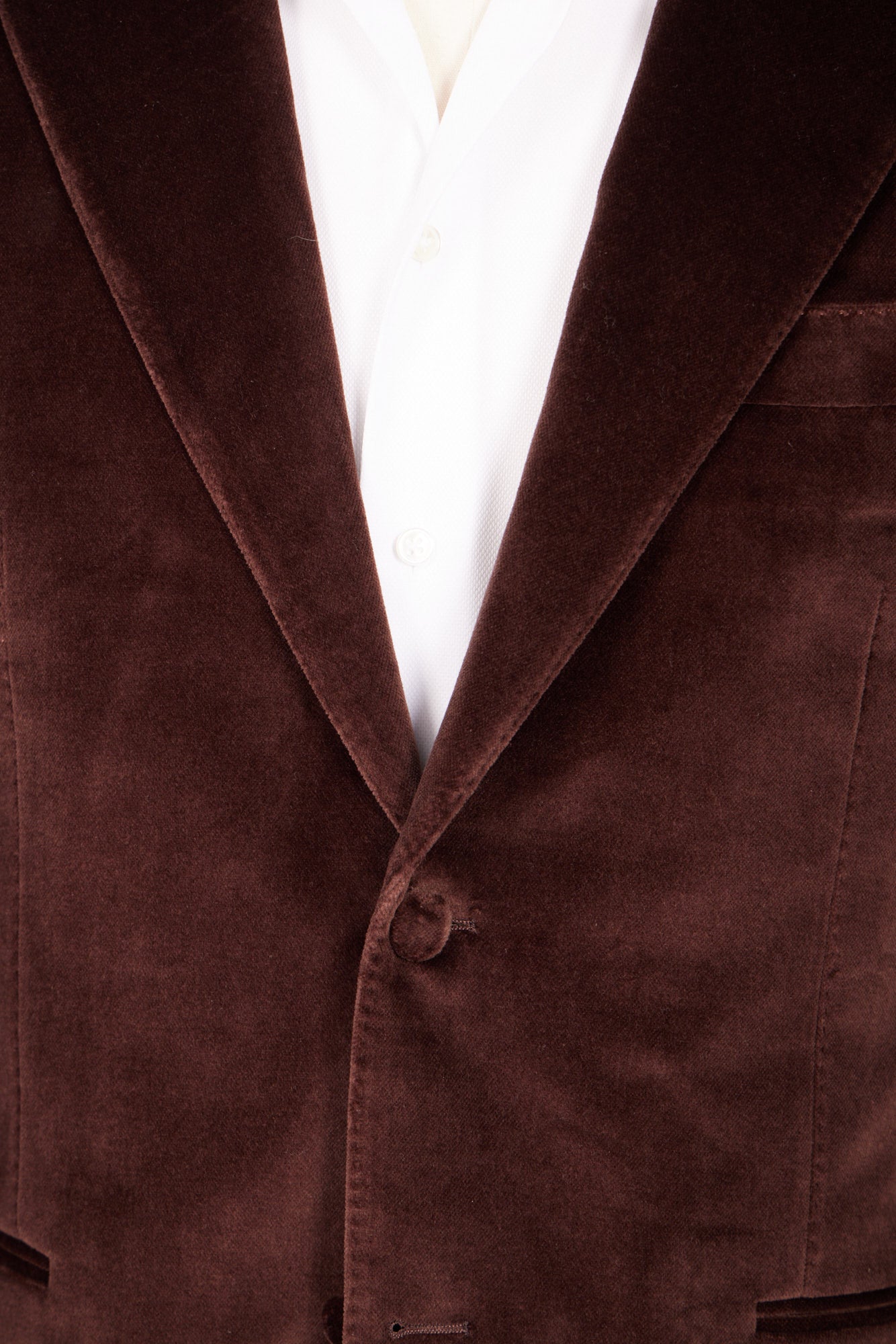 HENRY SARTORIAL Velvet Jacket BROWN - Henry BucksBlazers64SS230010 - BROWN - 48