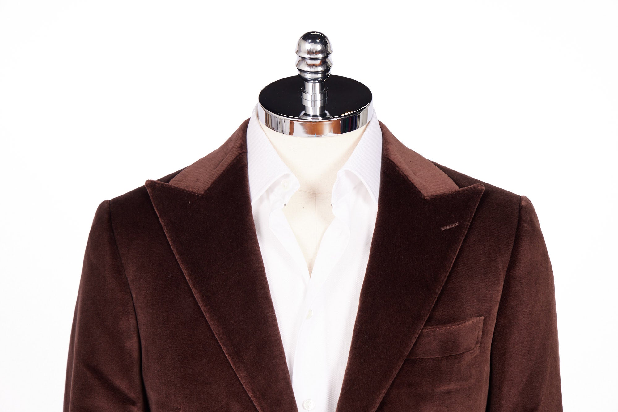 HENRY SARTORIAL Velvet Jacket BROWN - Henry BucksBlazers64SS230010 - BROWN - 48