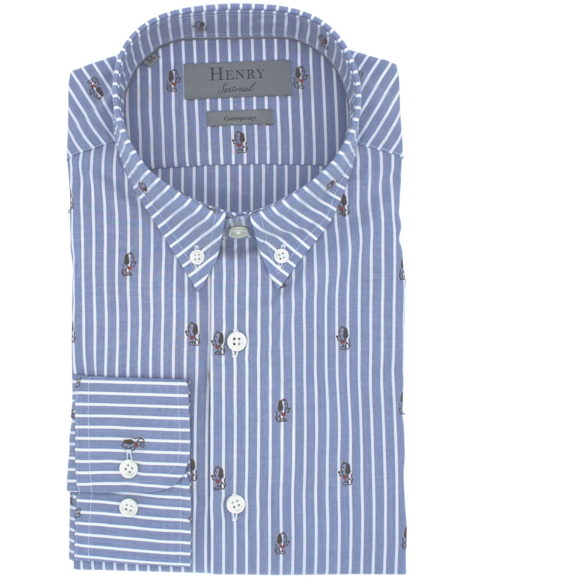 HENRY SARTORIAL VERWOOD SHIRT - Henry BucksShirts38SS20151 - BLUSTRIPE - SM