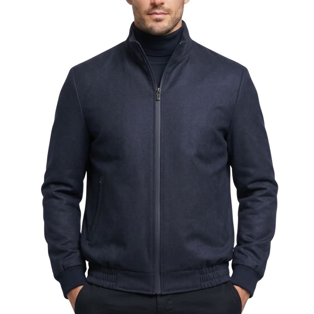 HENRY SARTORIAL Vitale Barberis Canonico Blouson Hybrid Sports Jacket NAVY - Henry Bucks