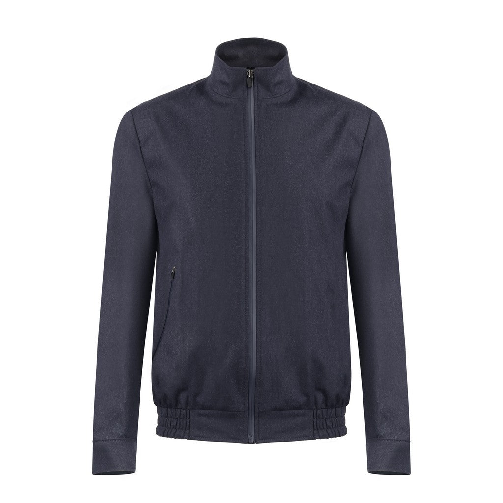 HENRY SARTORIAL Vitale Barberis Canonico Blouson Hybrid Sports Jacket NAVY - Henry Bucks