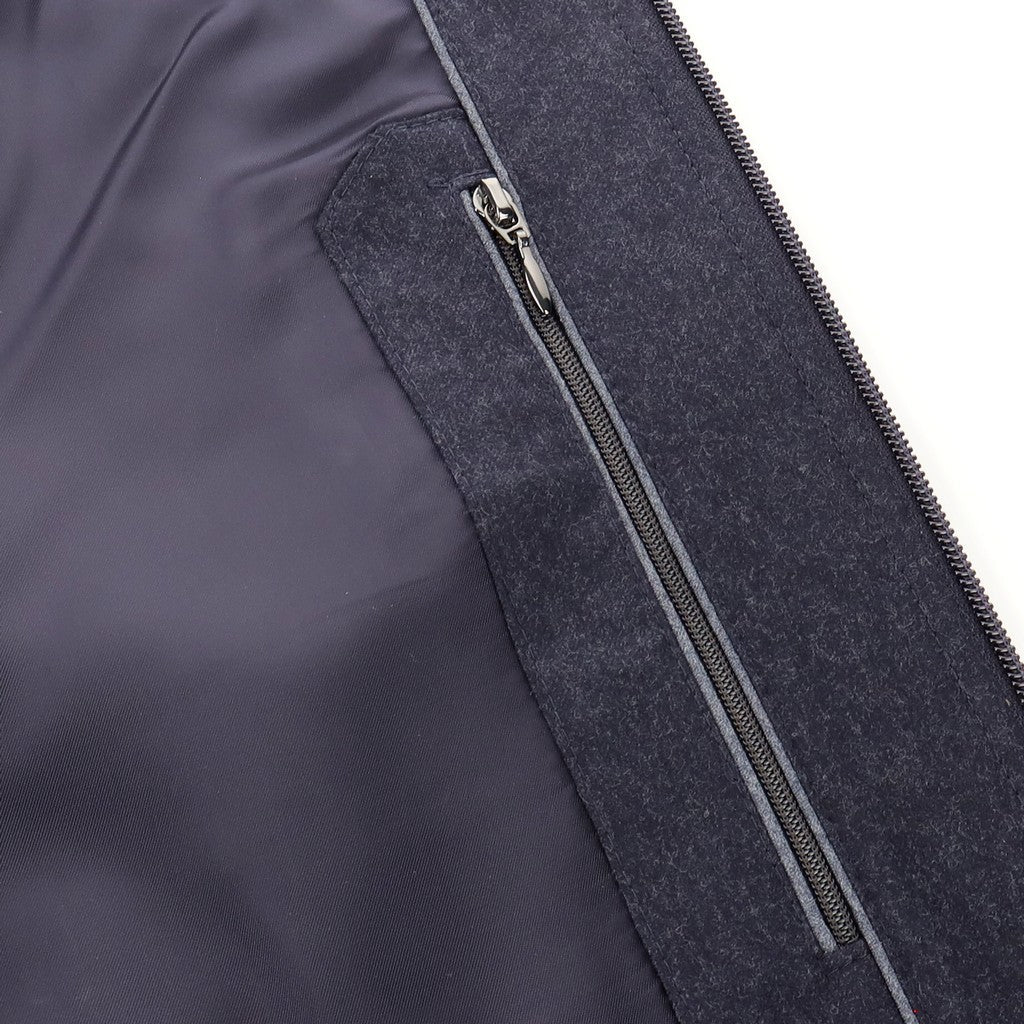 HENRY SARTORIAL Vitale Barberis Canonico Blouson Hybrid Sports Jacket NAVY - Henry Bucks