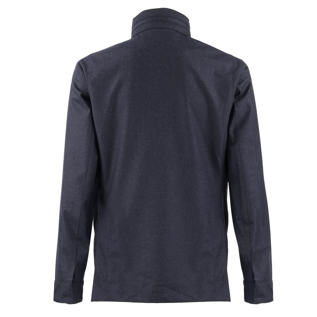 HENRY SARTORIAL Vitale Barberis Canonico FIELD JACKET NAVY - Henry Bucks