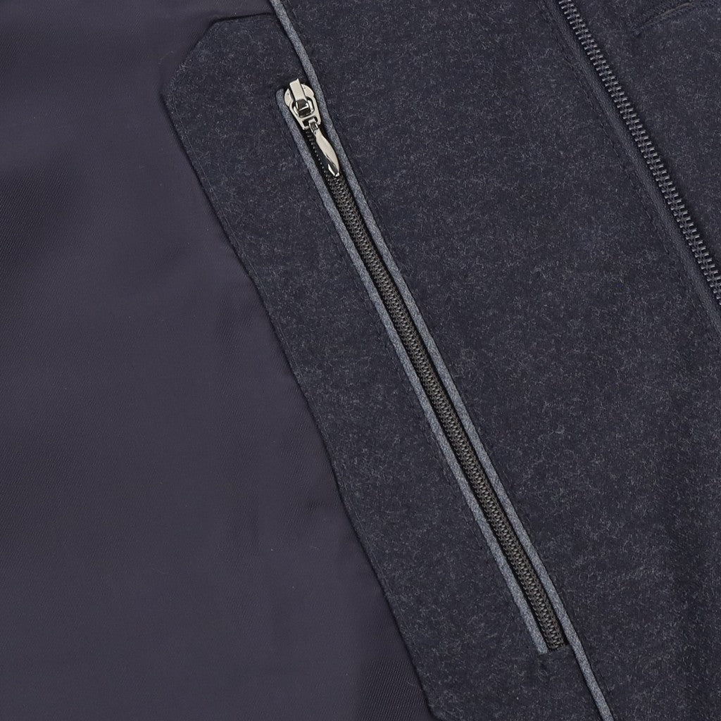 HENRY SARTORIAL Vitale Barberis Canonico FIELD JACKET NAVY - Henry Bucks