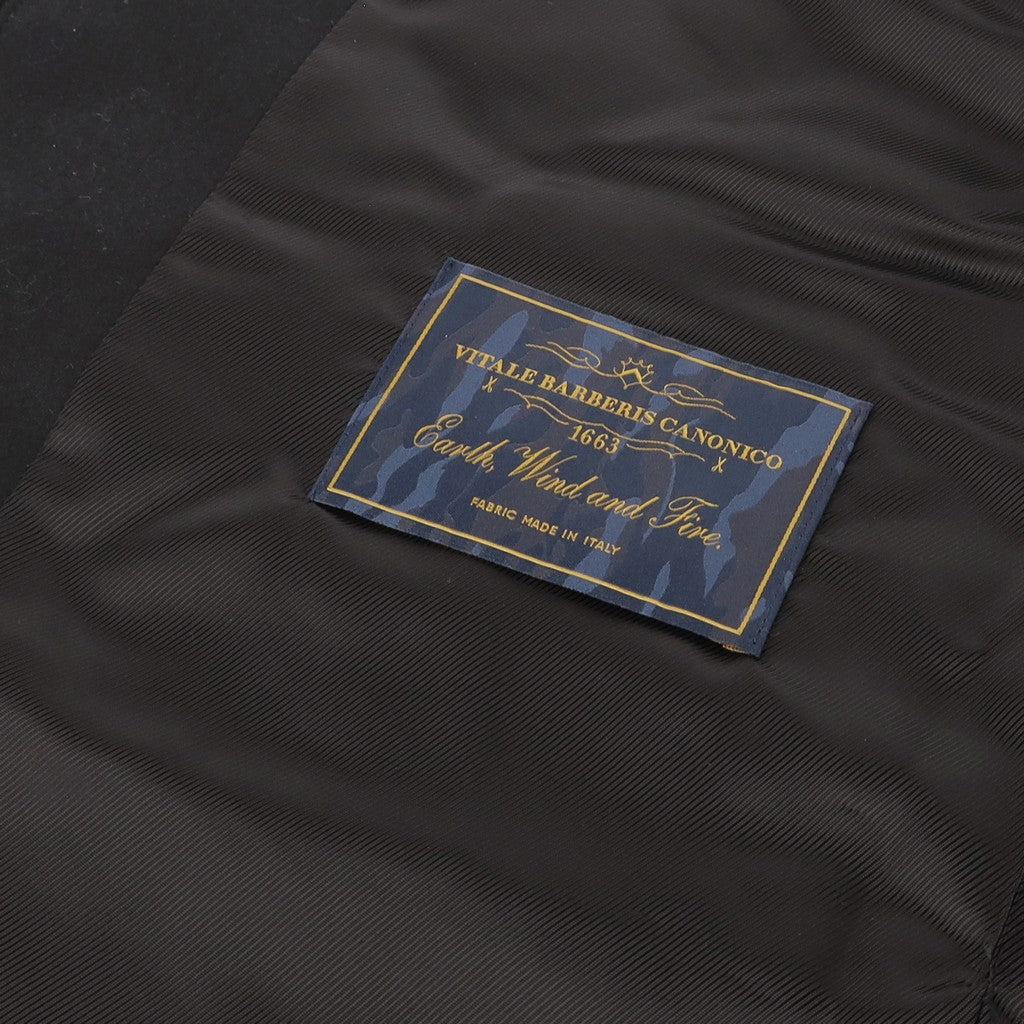 HENRY SARTORIAL Vitale Barberis Canonico QUILTED BODY WARMER GILLET BLACK - Henry Bucks