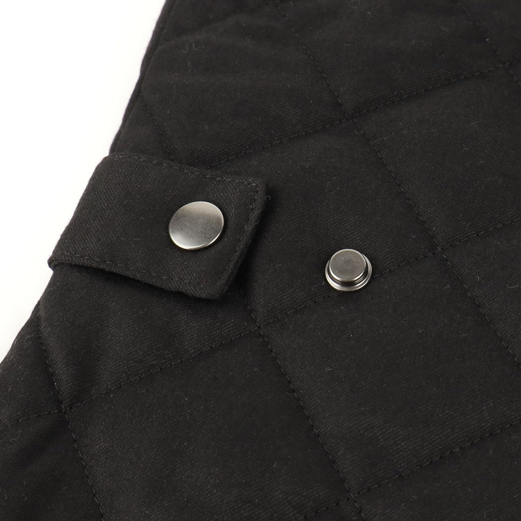 HENRY SARTORIAL Vitale Barberis Canonico QUILTED BODY WARMER GILLET BLACK - Henry Bucks