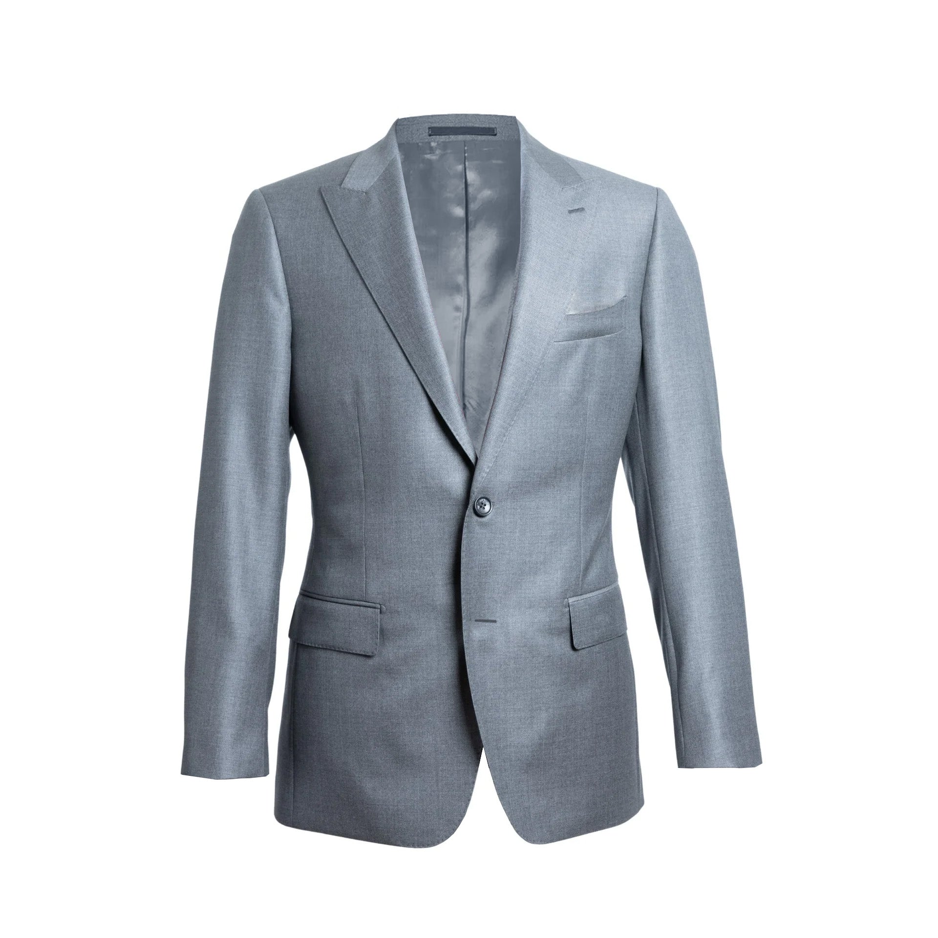 HENRY SARTORIAL Westminster Peak Lapel Suit GREY - Henry BucksSuits23AW212144 - GREY - R - 48