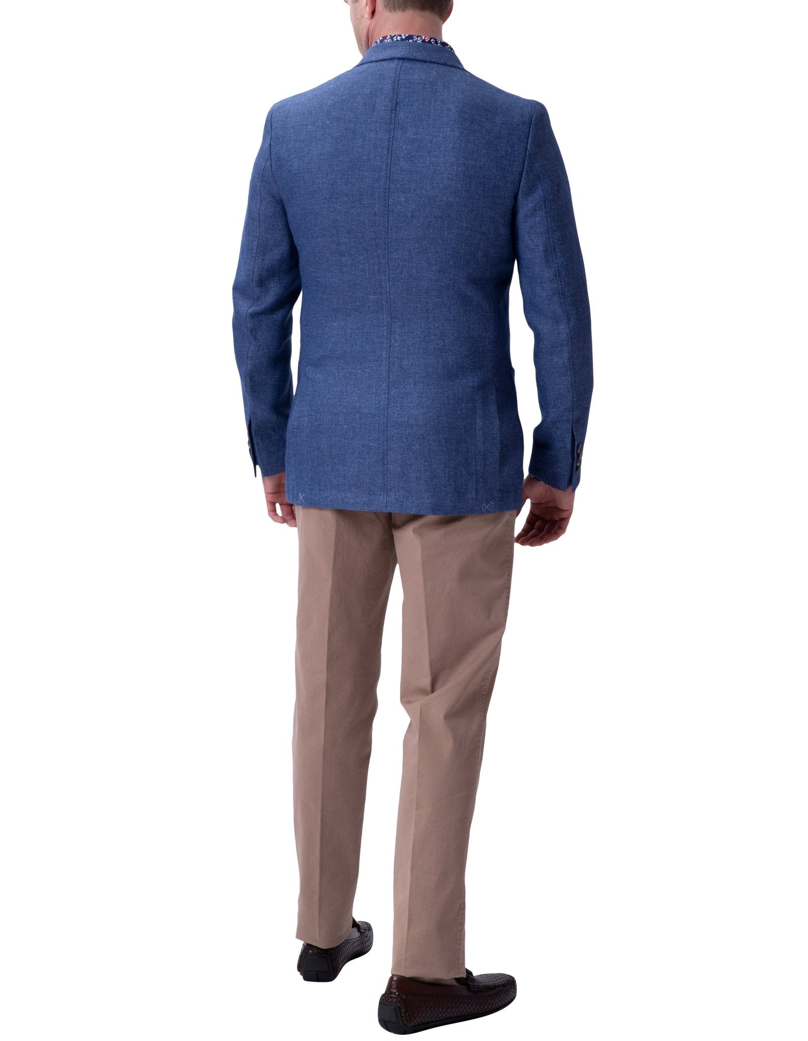 HENRY SARTORIAL Wilmont Linen Blazer Blue - Henry BucksBlazers33SS212008 - BLUE - 48