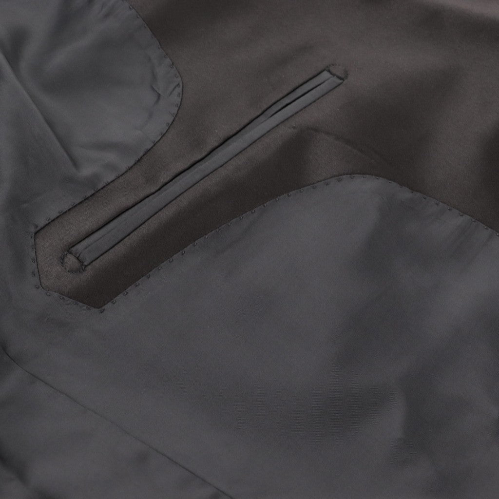 Henry Sartorial Wool Dunn Peak Dinner Suit BLACK - Henry Bucks