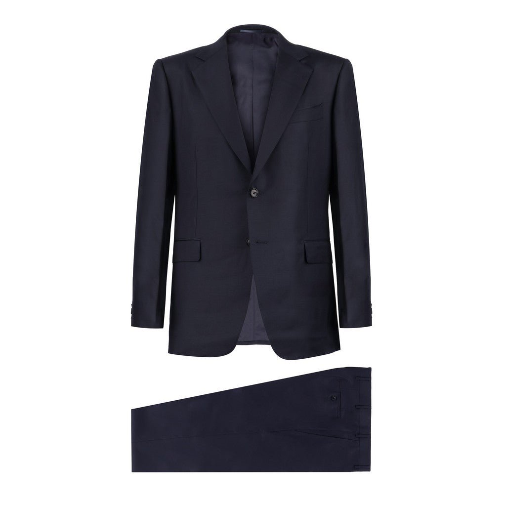 Henry Sartorial Wool Notch Lapel Suit NAVY - Henry Bucks