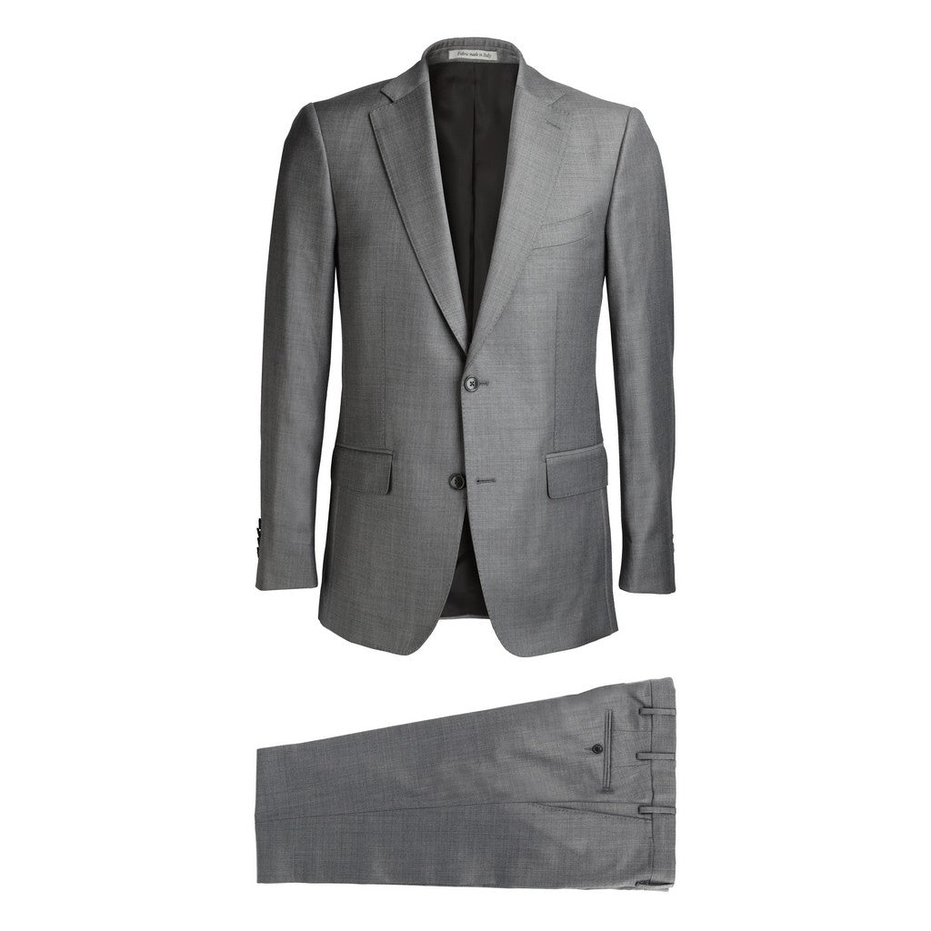 HENRY SARTORIAL Wool Single Breasted Business Suit GREY REG - Henry Bucks