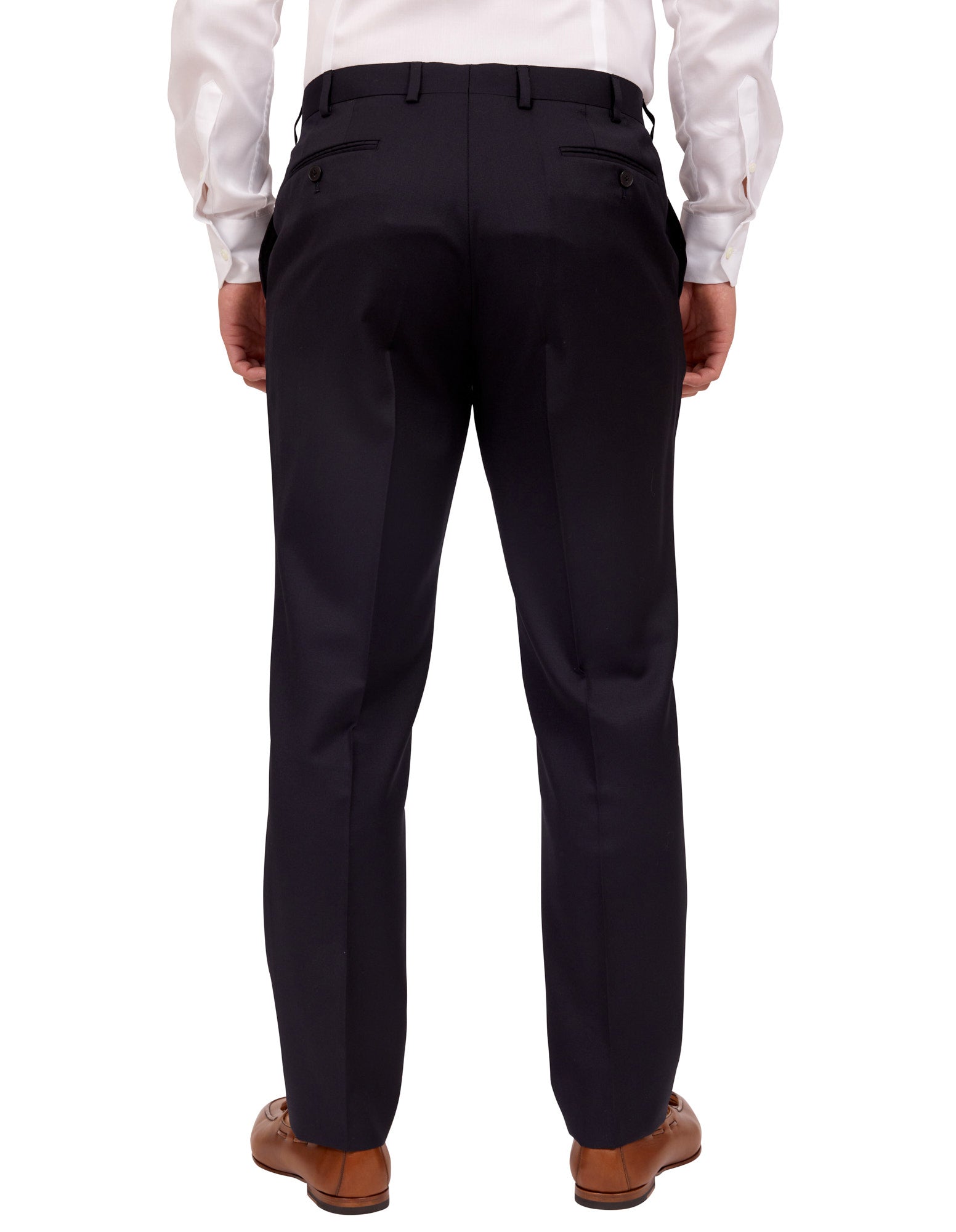 HENRY SARTORIAL Wool Trouser NAVY REG - Henry BucksTrouser - Formal34AW230002 - NAVY - R - 52