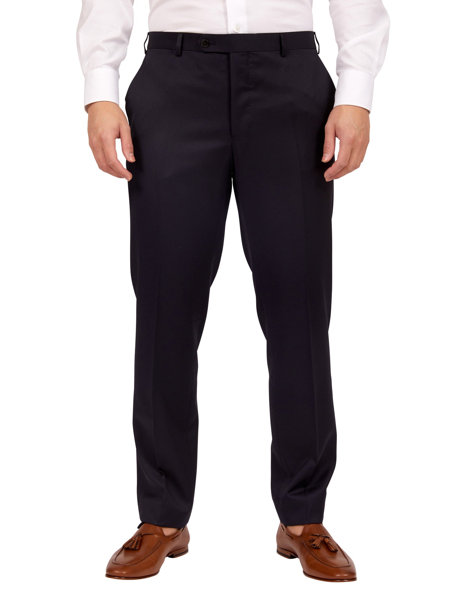 HENRY SARTORIAL Wool Trousers NAVY REG - Henry BucksTrouser - Formal34SS220003 - NAVY - R - 48