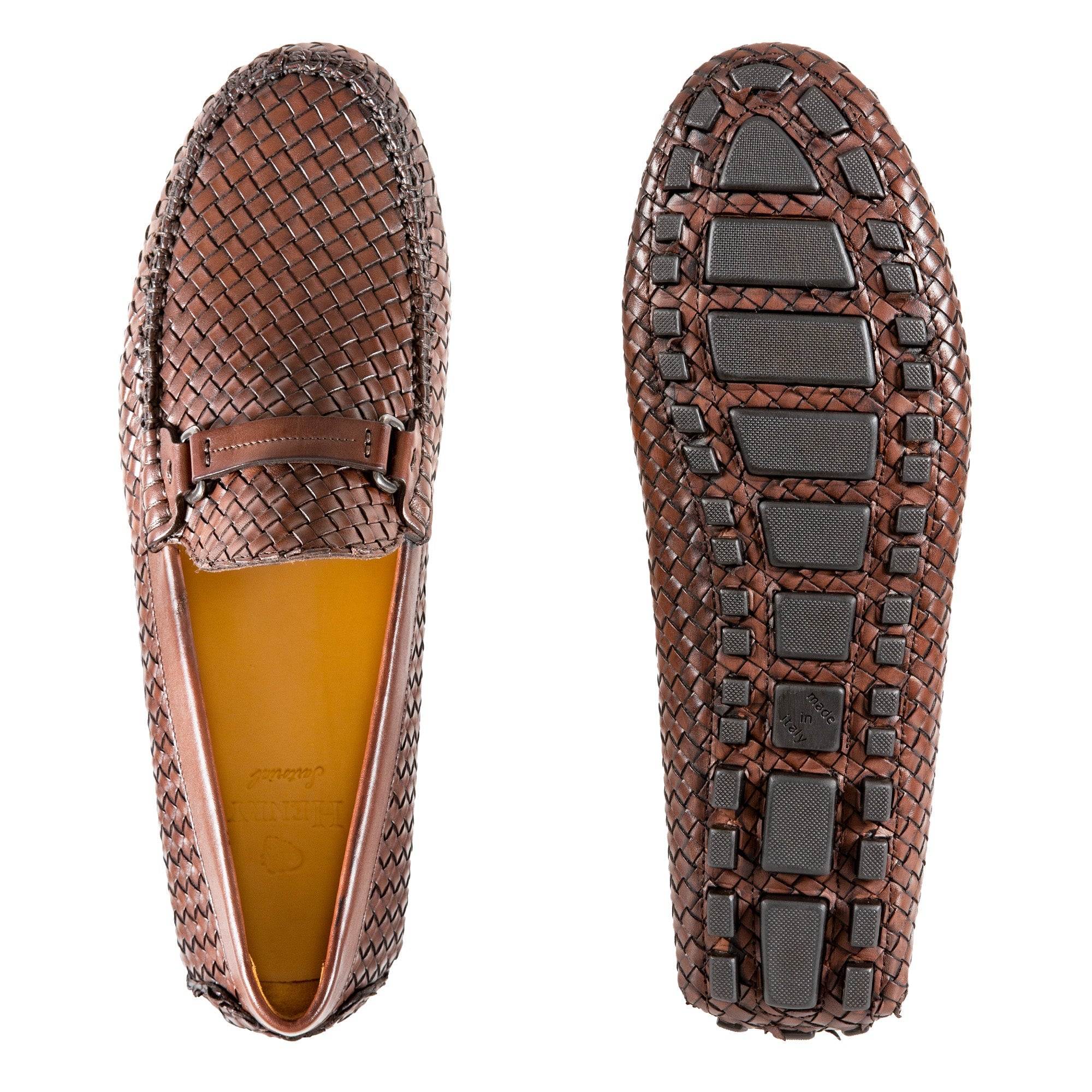 HENRY SARTORIAL Woven Driver BROWN - Henry BucksLoafers & Driving Shoes8000413 - BROWN - 7