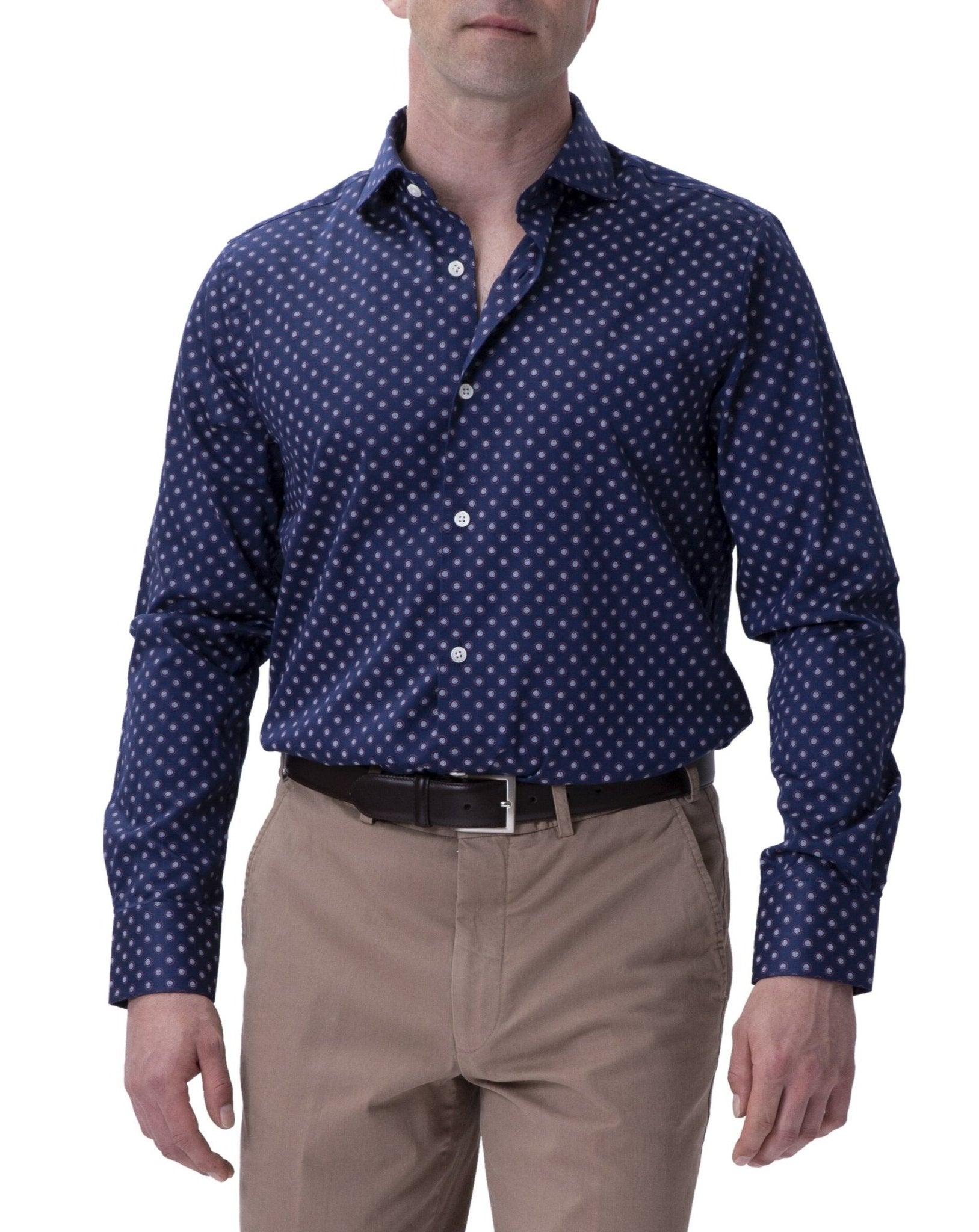 Henry Sartorial Woven Shirt Navy - Henry BucksShirts38AW21118 - NAVY - SM