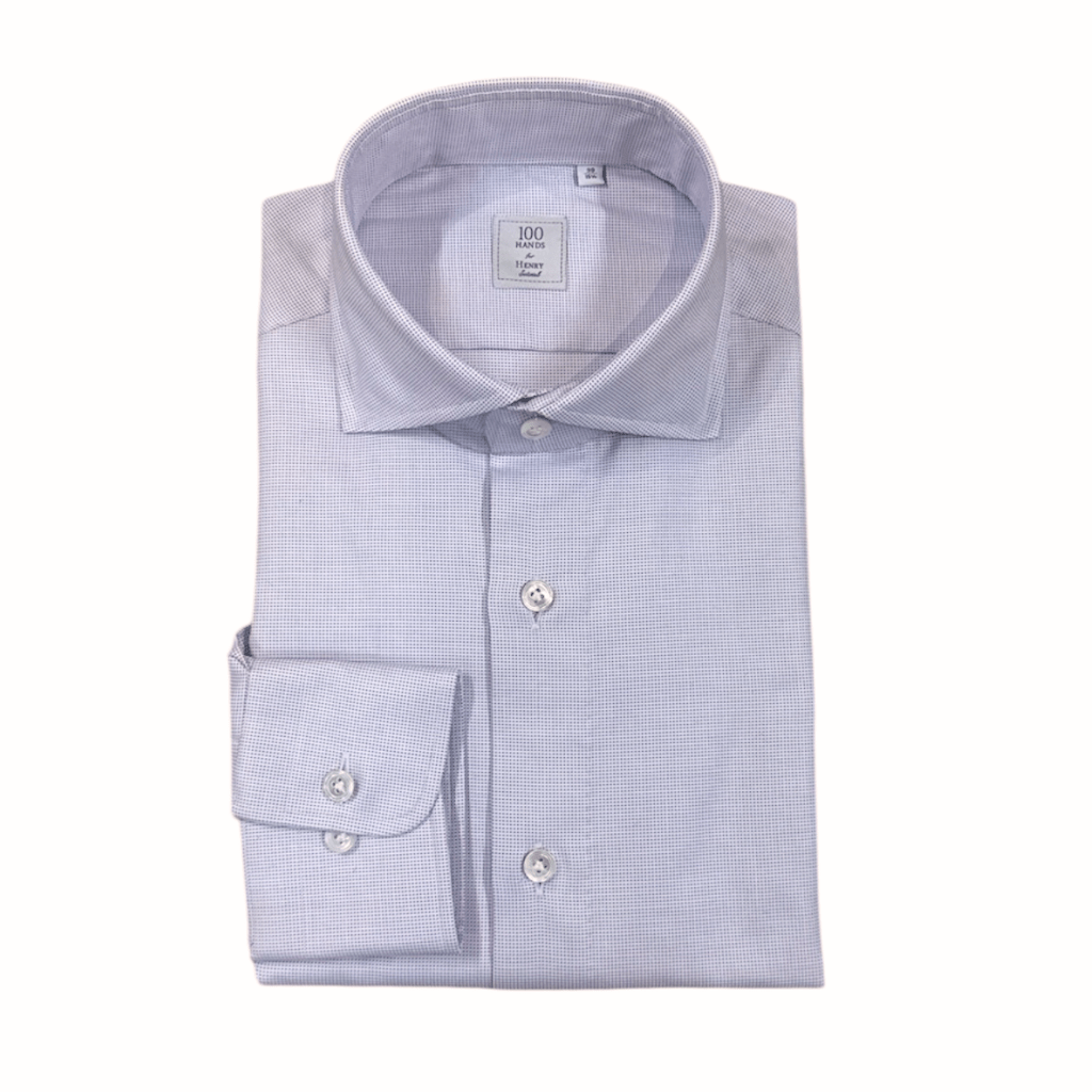 HENRY SARTORIAL X 100 HANDS Cotton Business Shirt LAVENDAR - Henry Bucks