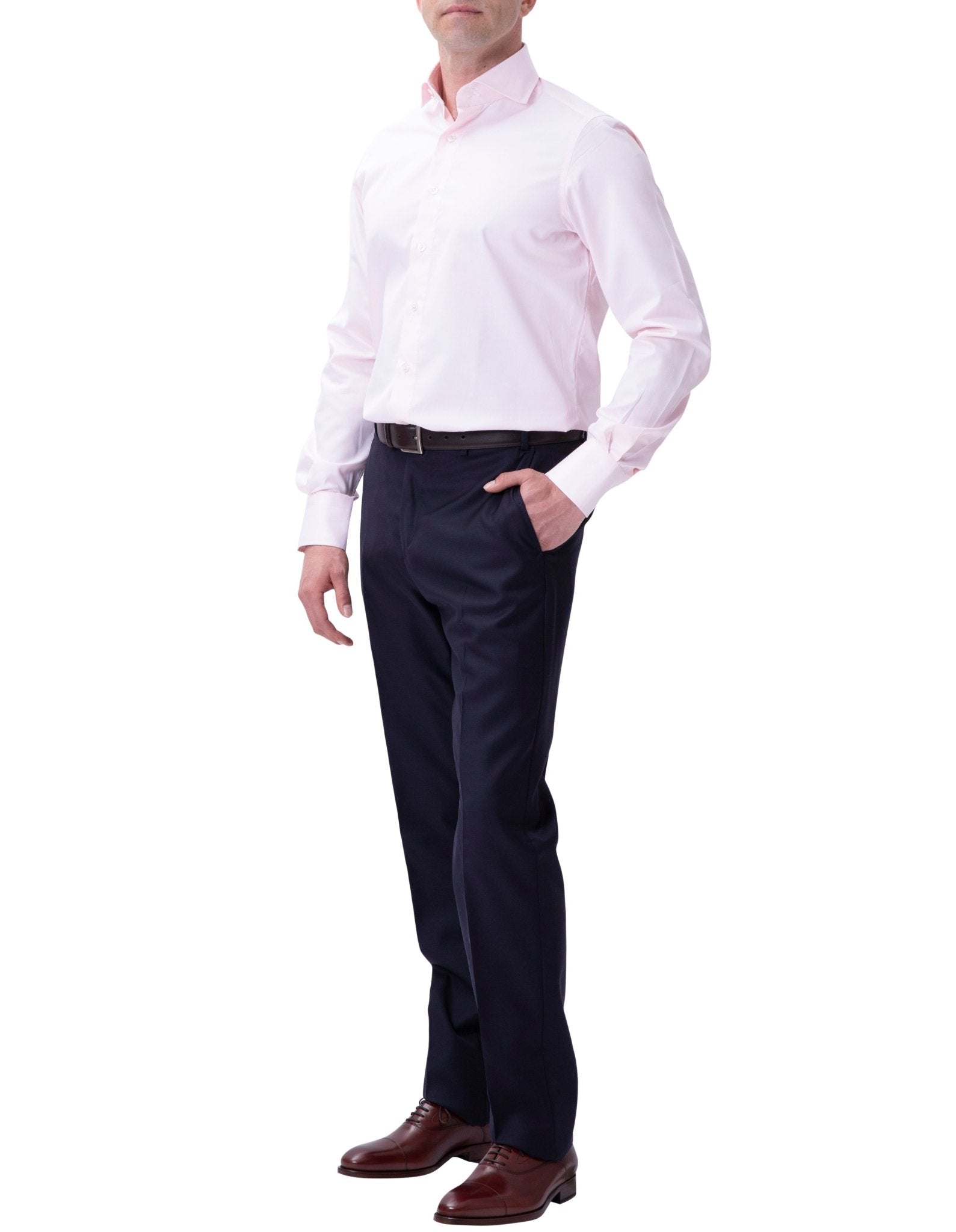 HENRY SARTORIAL X 100 HANDS Twill Shirt LIGHT PINK - Henry BucksShirts01AW240001 - LTPINK - 39