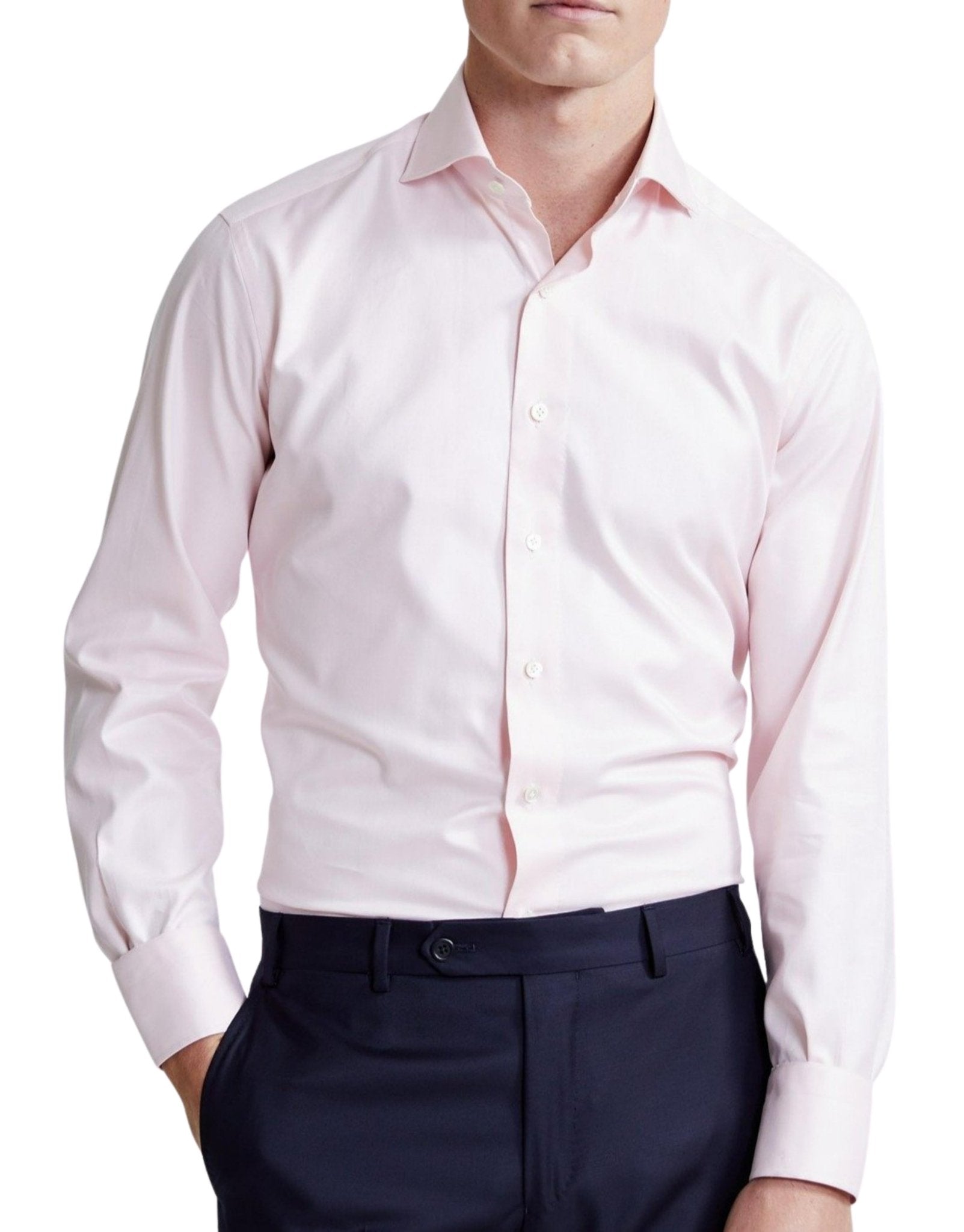 HENRY SARTORIAL x 100 HANDS Twill Shirt PINK - Henry BucksShirts01AW20062 - PINK - 38