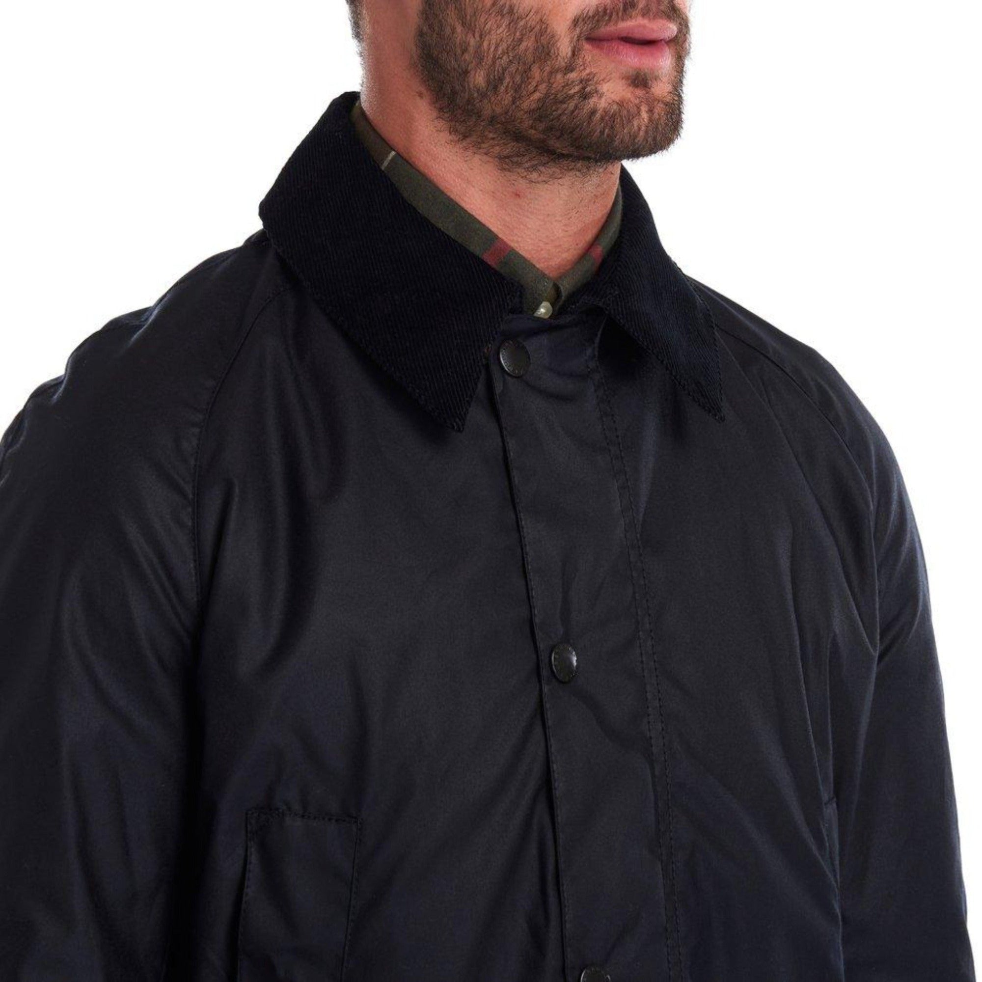 HENRY SARTORIAL X BARBOUR Ashby Wax Jacket NAVY - Henry BucksCasual Jackets38AW200077 - NAVY - SM