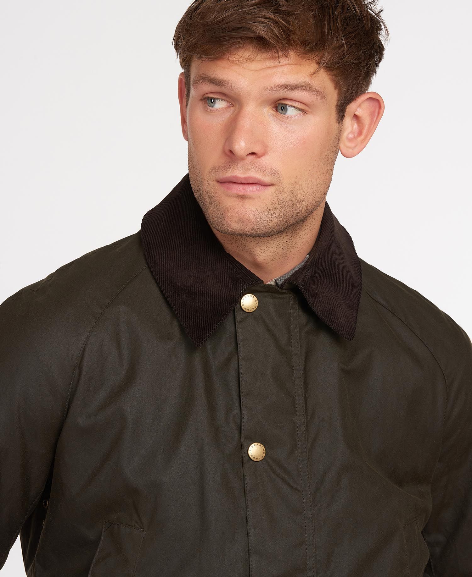 HENRY SARTORIAL X BARBOUR Ashby Wax Jacket OLIVE - Henry BucksCasual Jackets38AW200078 - OLIVE - SM