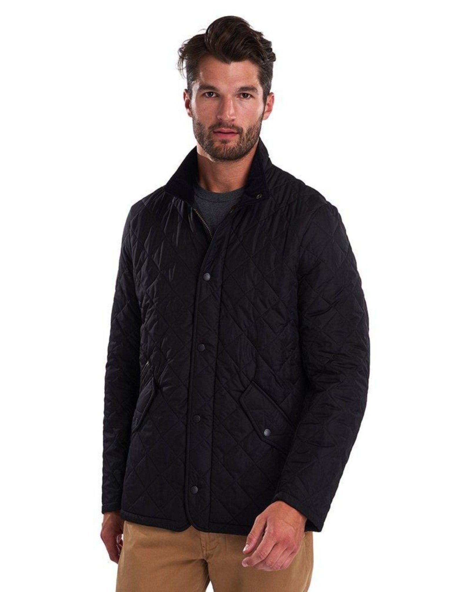 Henry Sartorial X Barbour Chelsea Sportsquilt Jacket Black - Henry BucksCasual Jackets38AW200081 - BLCK - SM