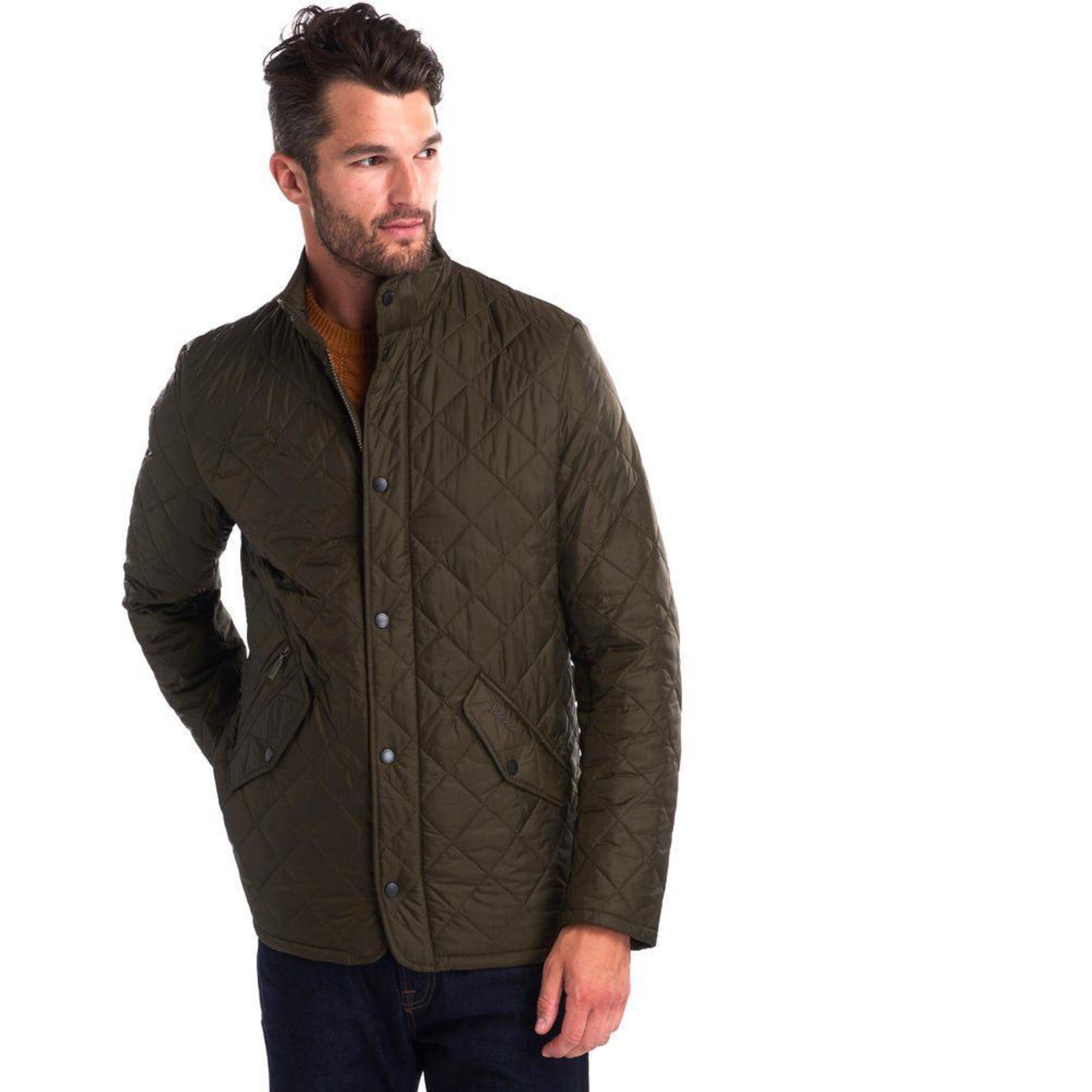 HENRY SARTORIAL X BARBOUR Chelsea Sportsquilt Jacket OLIVE - Henry BucksCasual Jackets38AW200080 - OLIVE - SM