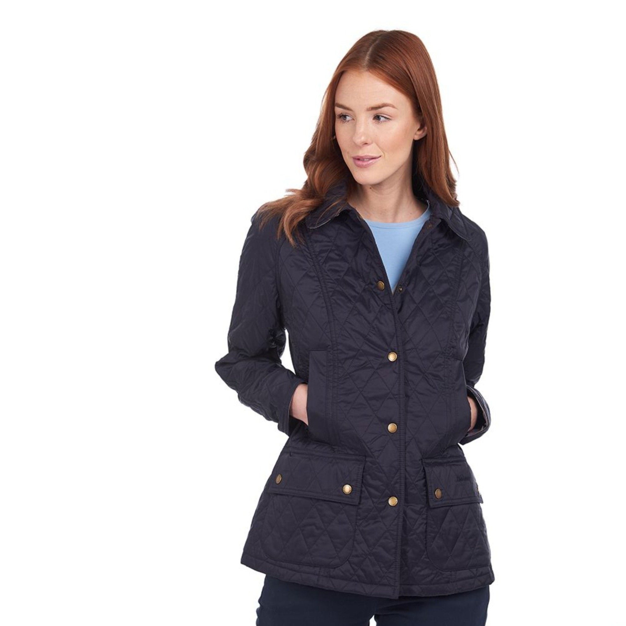 HENRY SARTORIAL x BARBOUR Women Beadnell Quilted Jacket NAVY - Henry BucksWOMENSWEAR40AW200519 - NAVY - 8