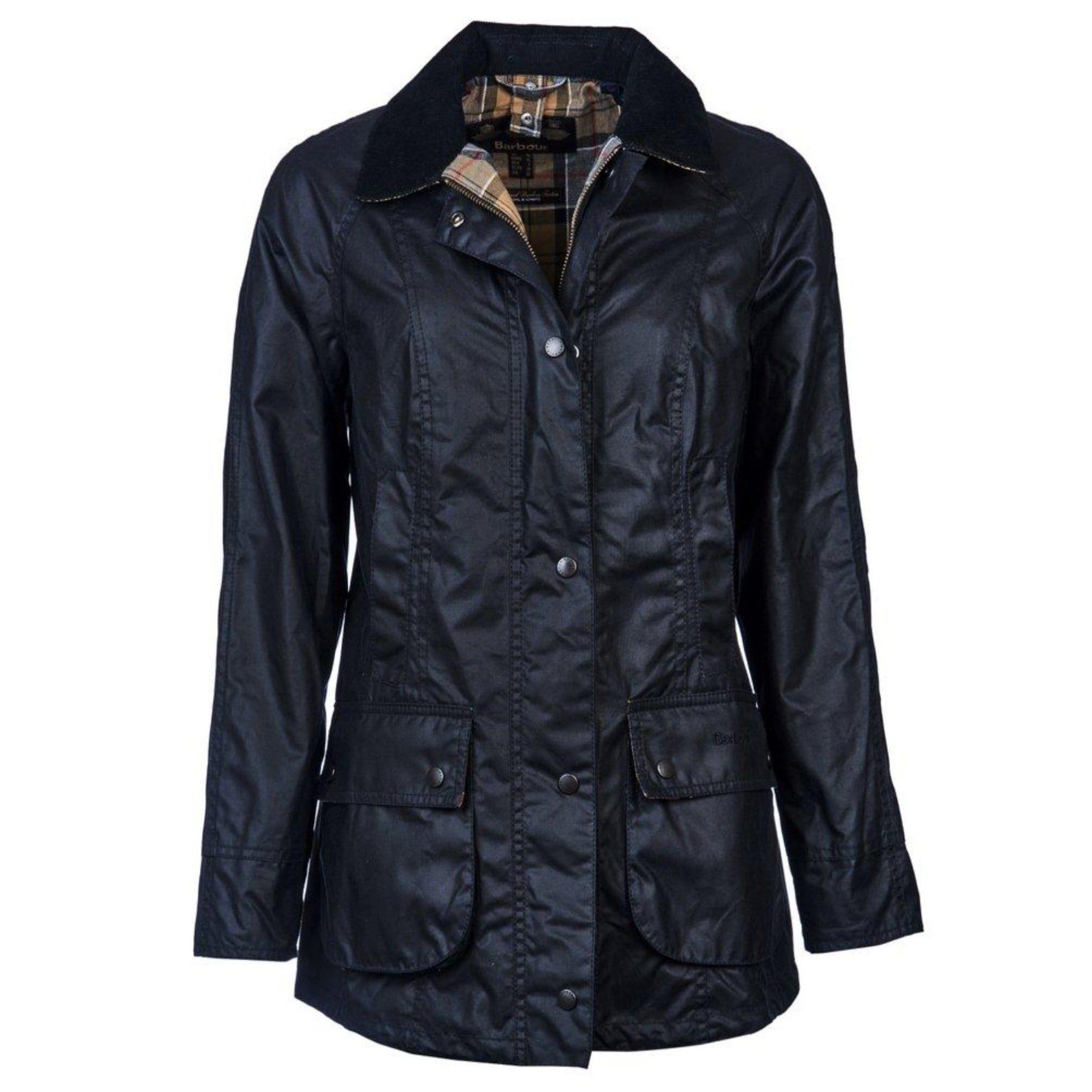 HENRY SARTORIAL x BARBOUR Women Beadnell Wax Jacket NAVY - Henry BucksOvercoats40AW200667 - NAVY - 6