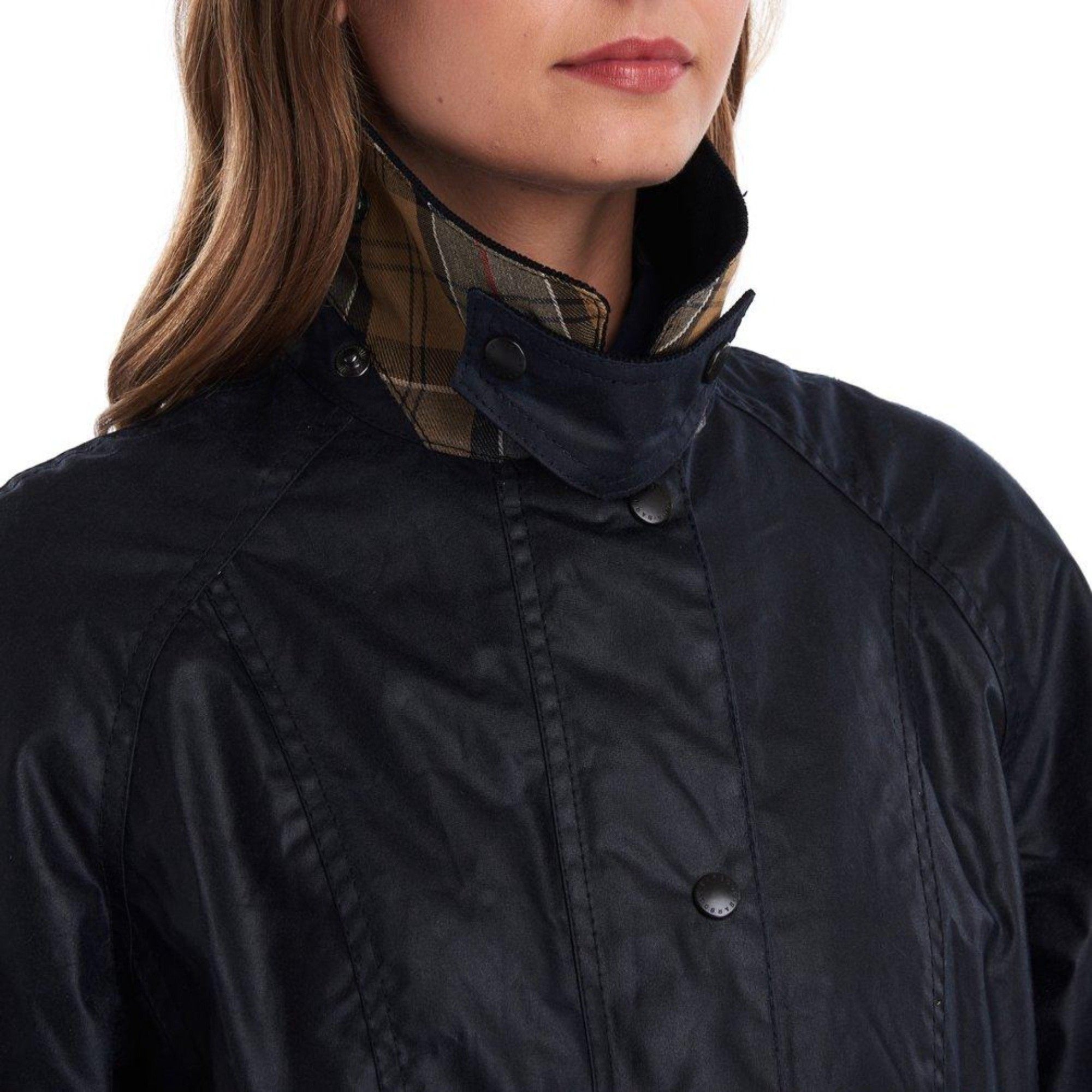 HENRY SARTORIAL x BARBOUR Women Beadnell Wax Jacket NAVY - Henry BucksOvercoats40AW200667 - NAVY - 6