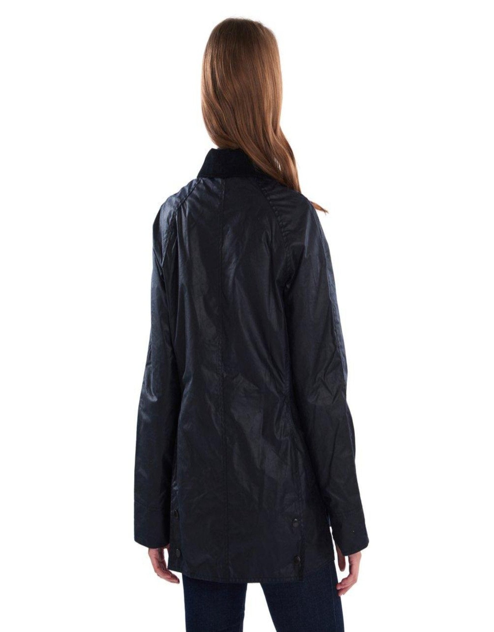 HENRY SARTORIAL x BARBOUR Women Beadnell Wax Jacket NAVY - Henry BucksOvercoats40AW200667 - NAVY - 6